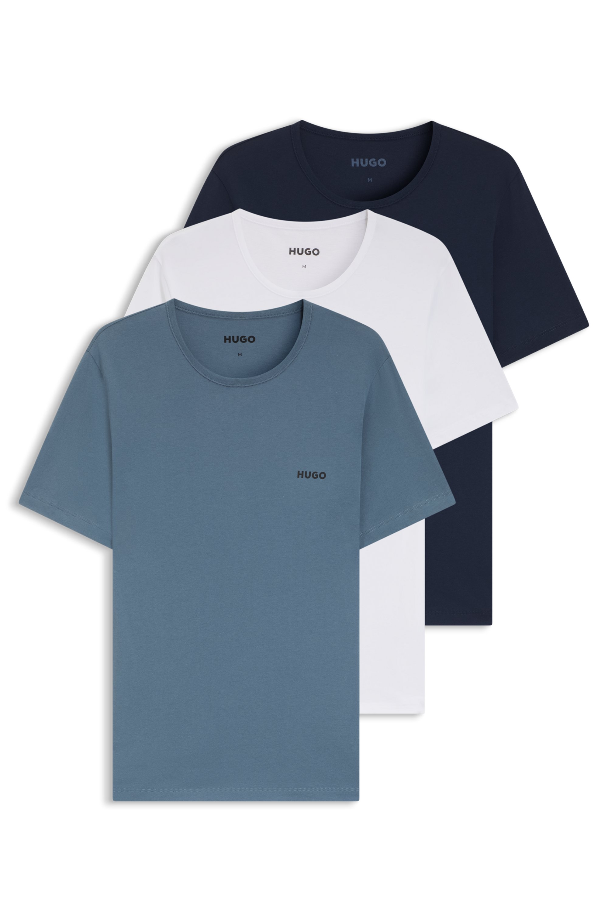 Three-pack cotton T-shirts