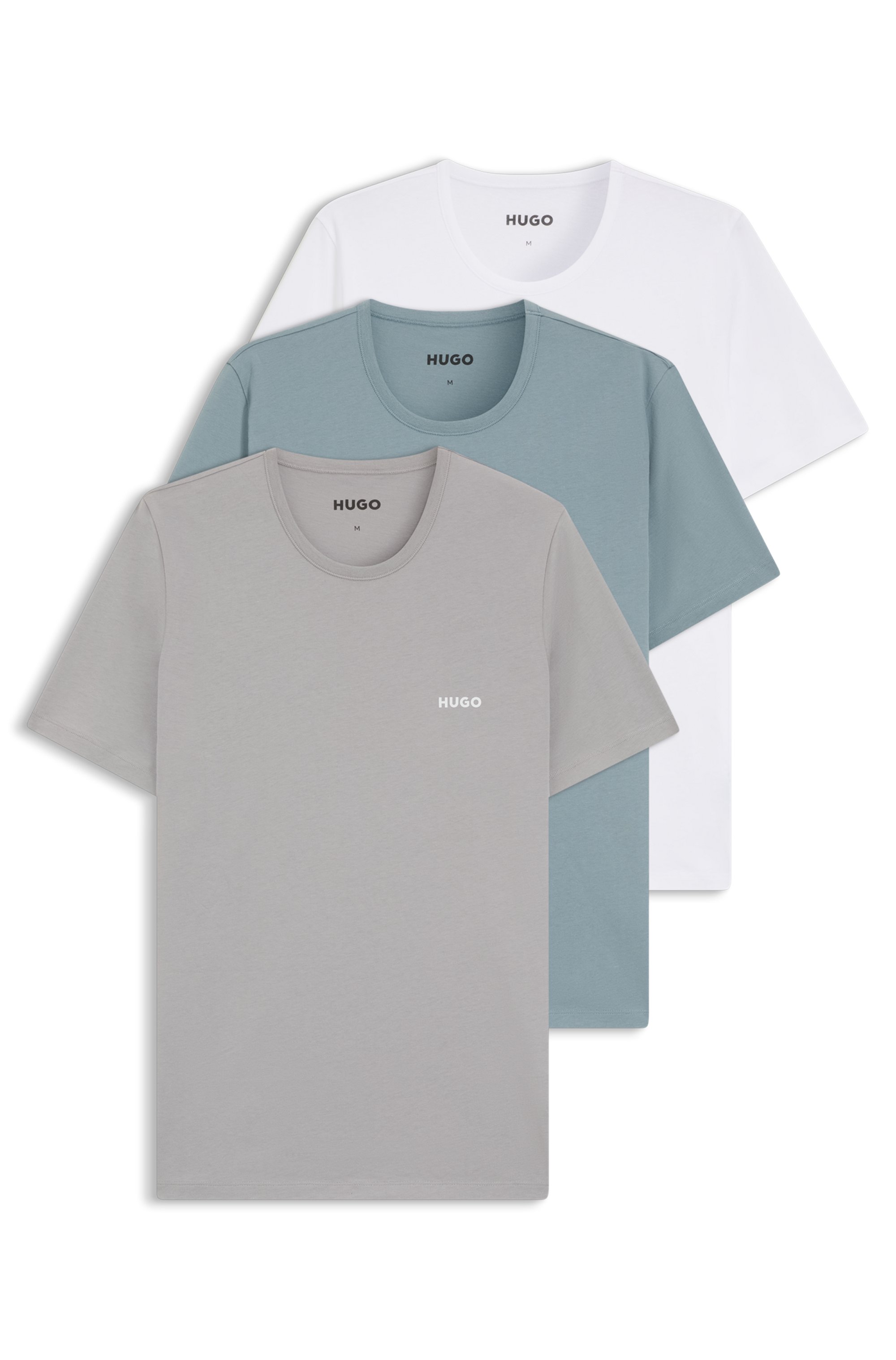 Three-pack cotton T-shirts