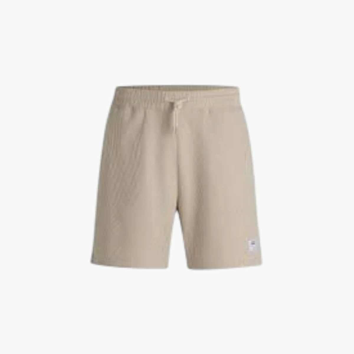 Split-Hem Waffle Cotton Blend Shorts