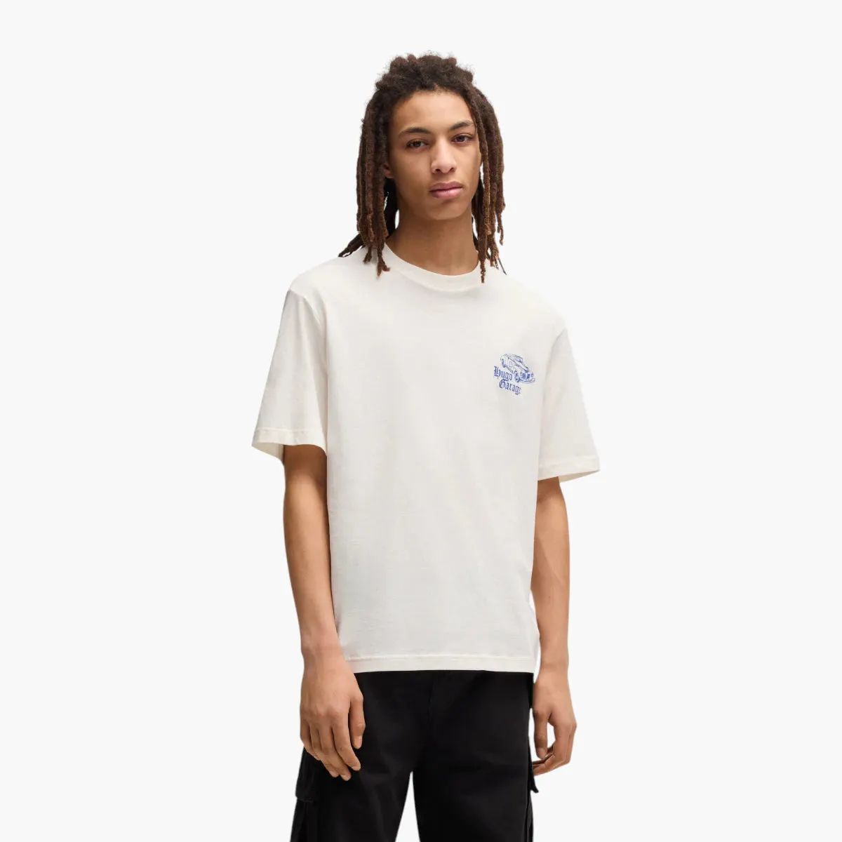 Cotton-Jersey T-Shirt With Car Graphic Logo