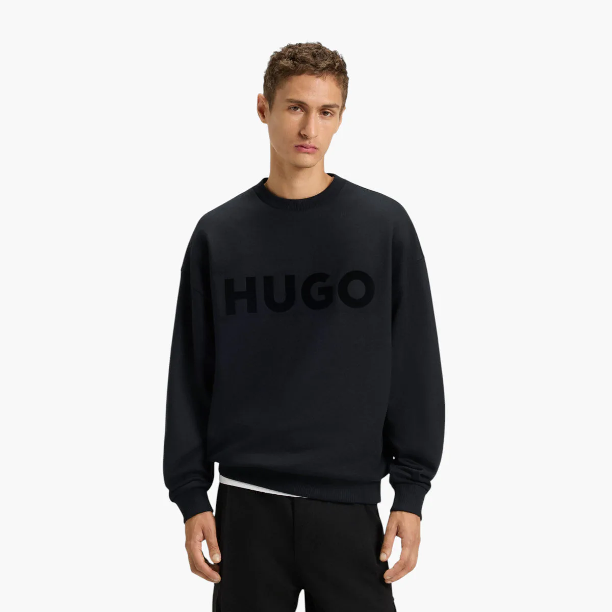 Oversized Reflective Logo Terry Sweatshirt