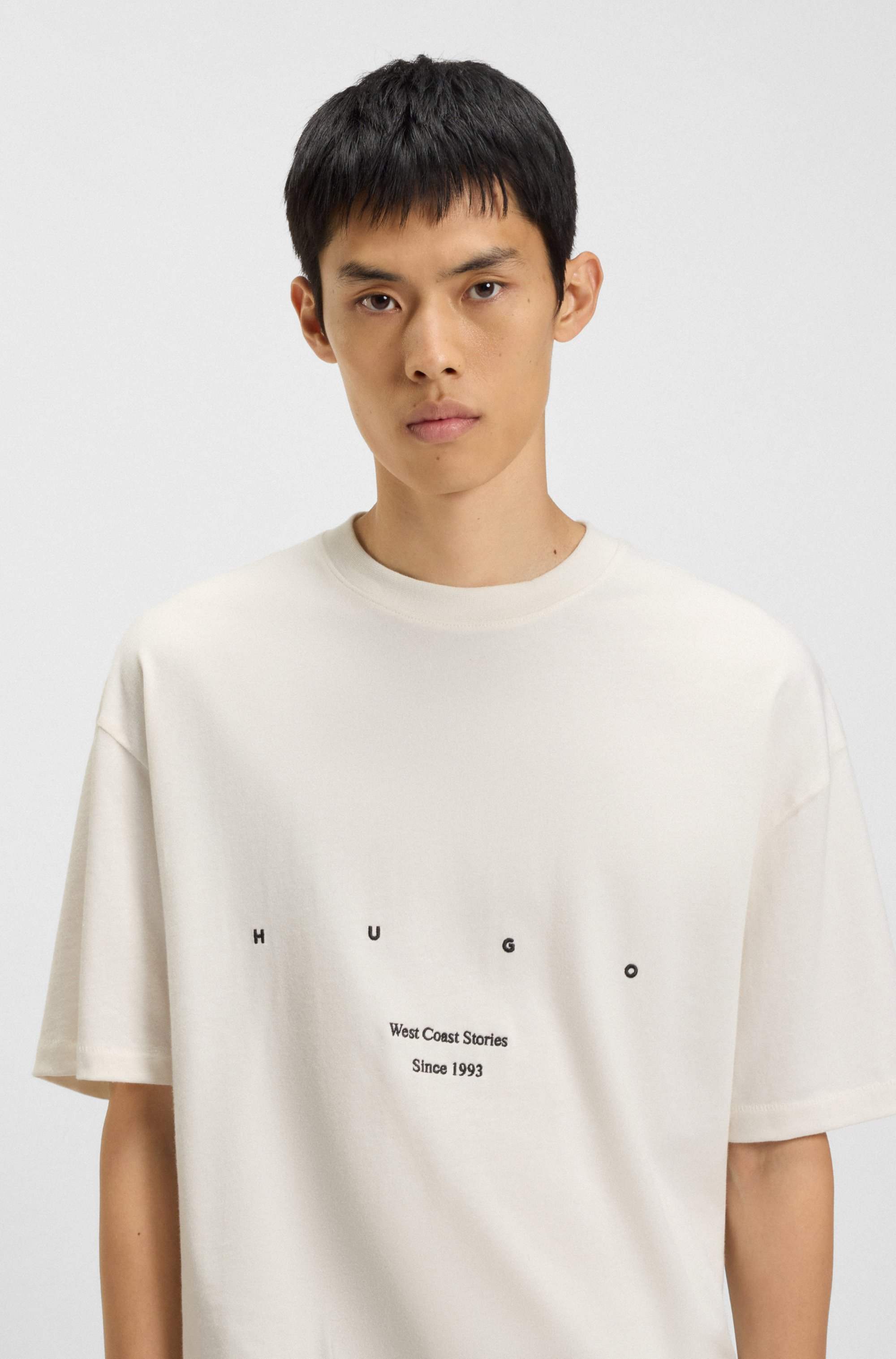 Cotton-jersey T-shirt with LA artwork