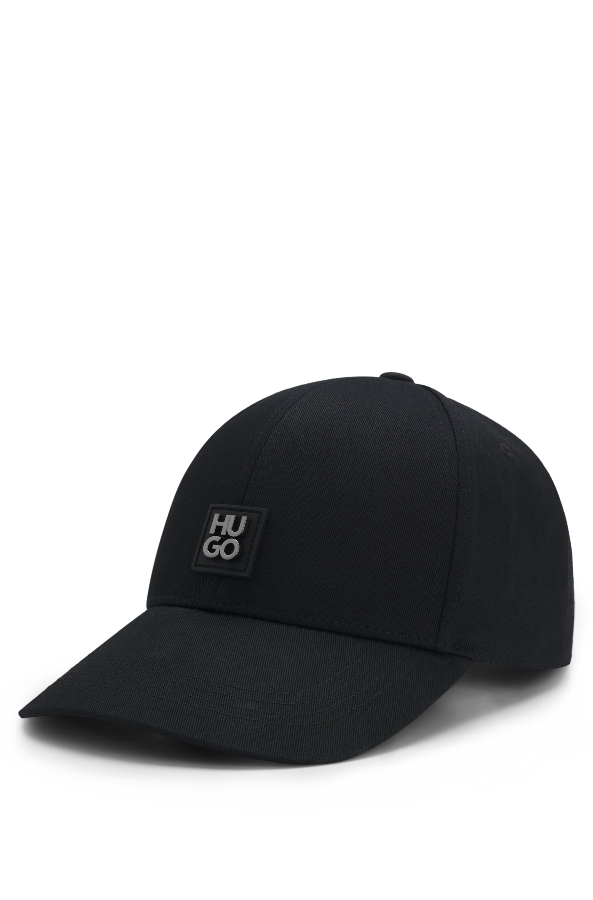 Cotton-twill cap with stacked logo