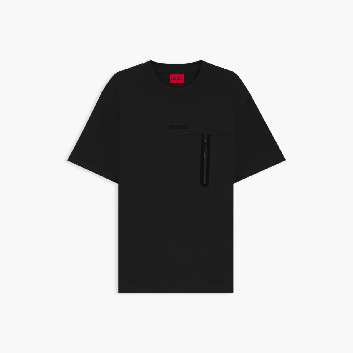 Reflective Detail Vertical Zip Tee