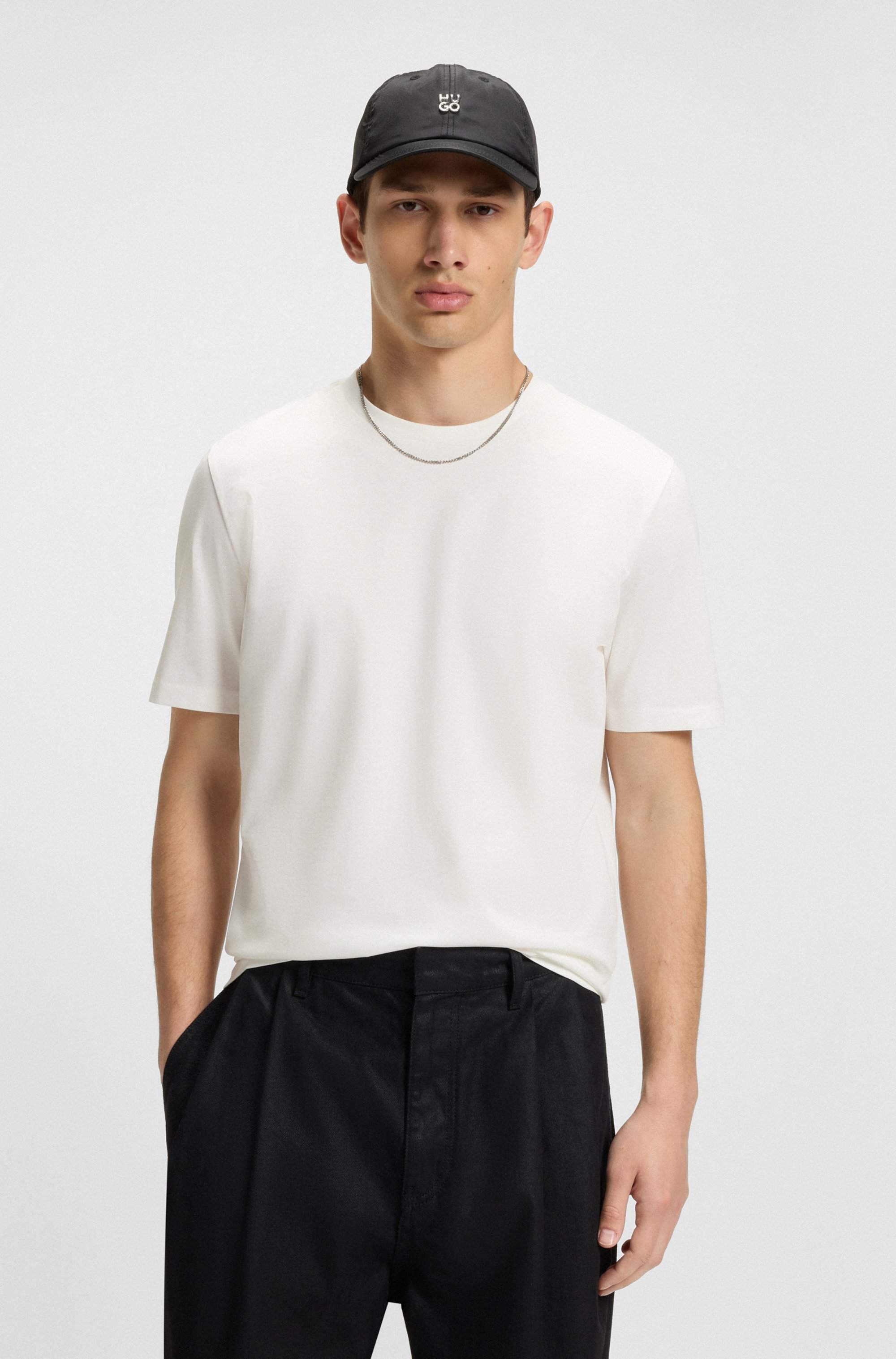 Stretch-cotton T-shirt