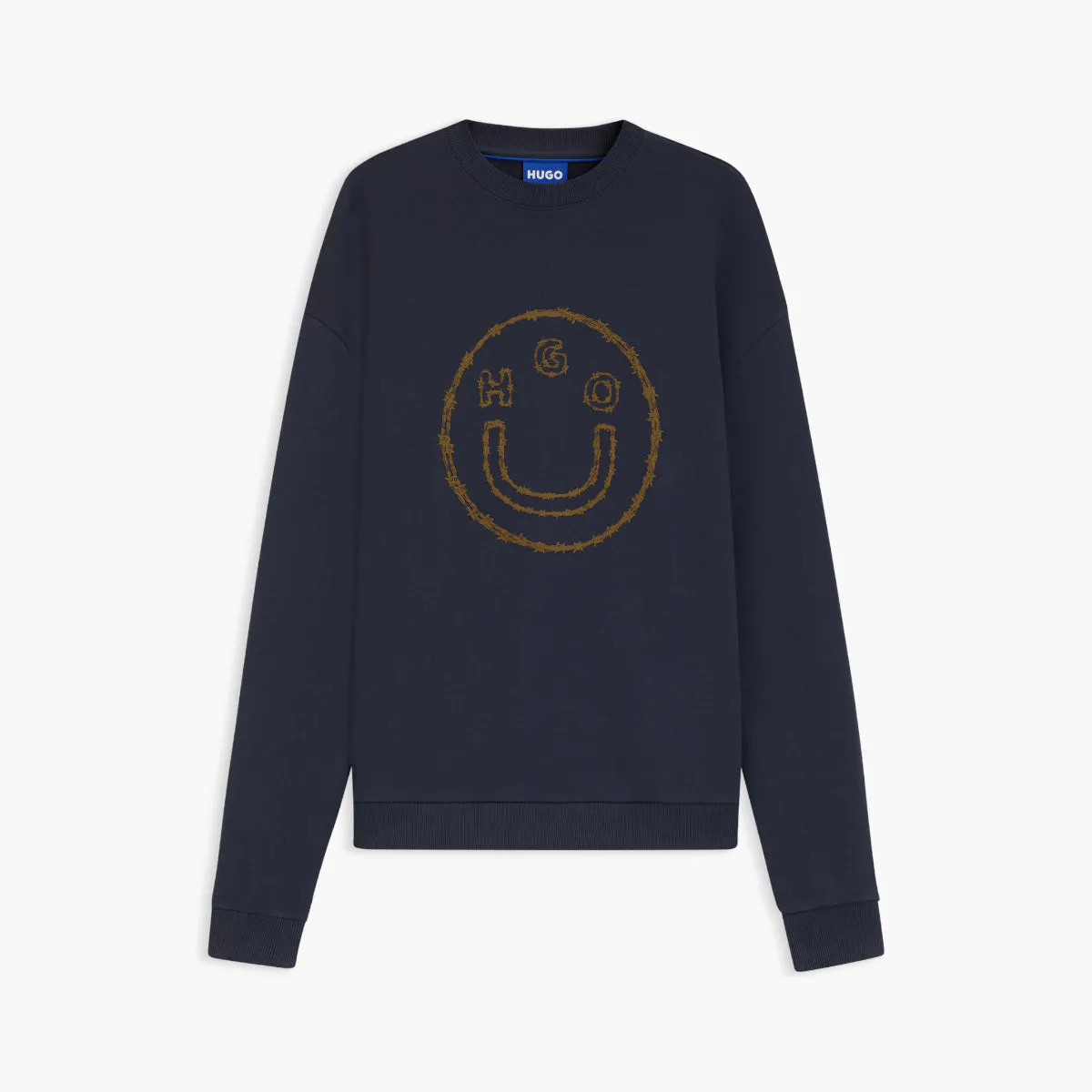 Cotton Terry Sweatshirt With Signature Print