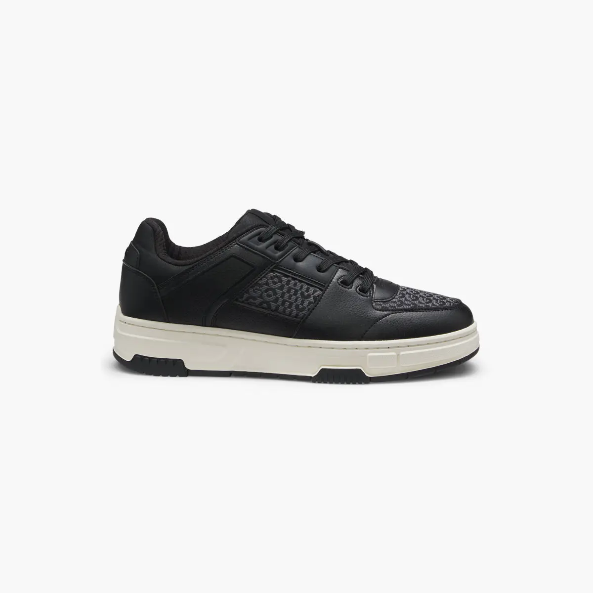 Monogram-Detail Trainers In Faux Leather