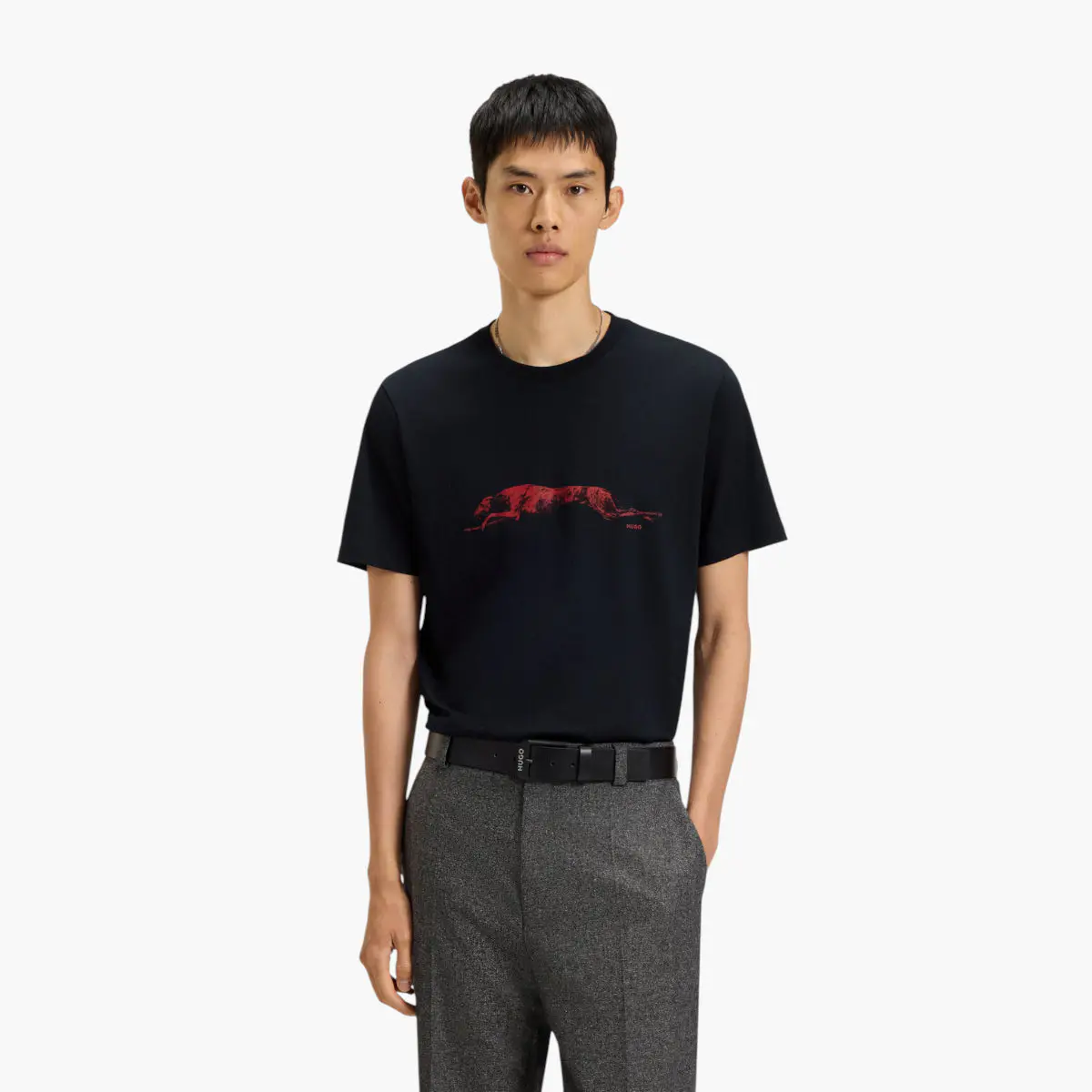 Dog-Artwork T-Shirt In Cotton Jersey