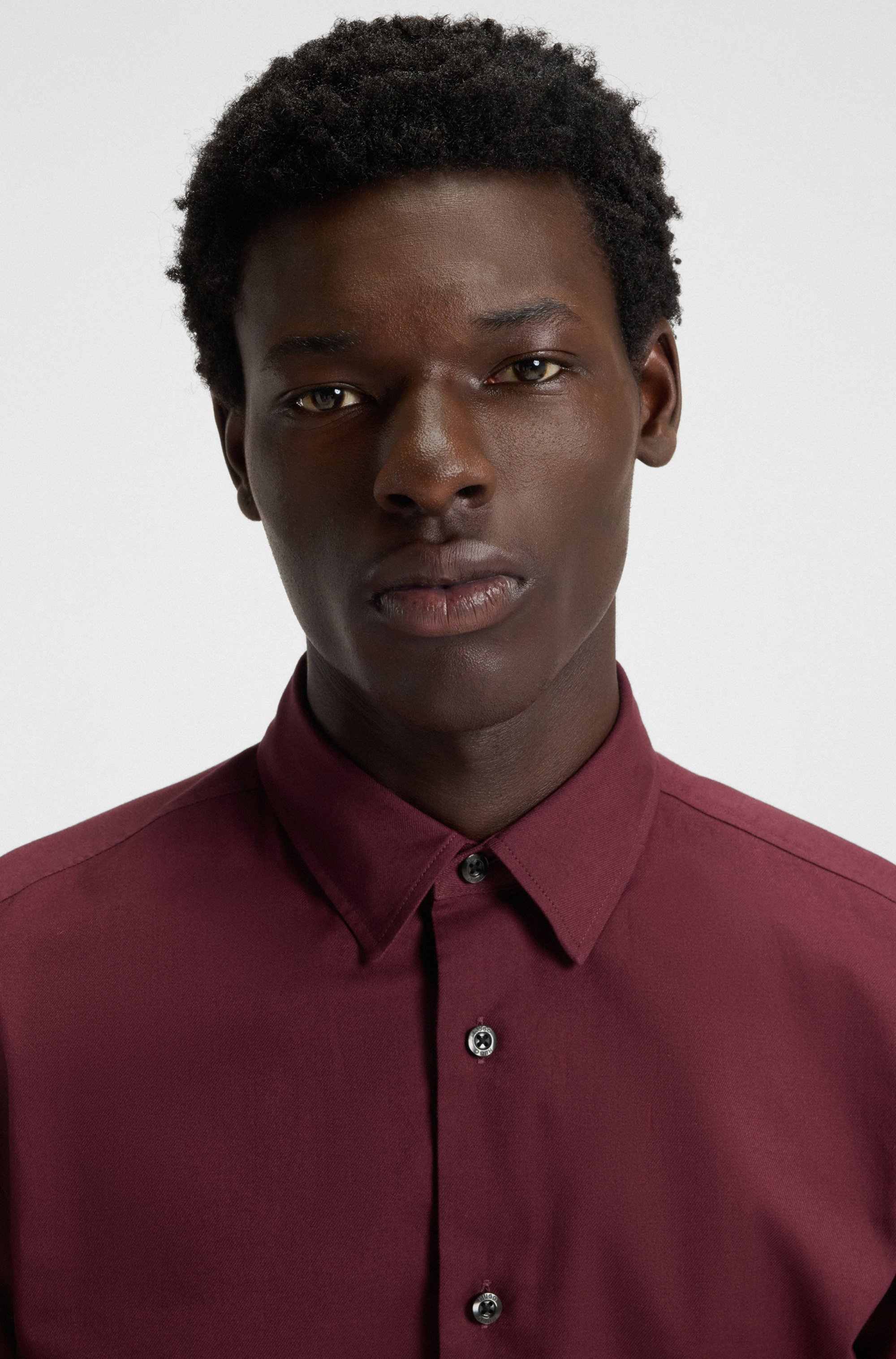 Relaxed-fit shirt in brushed cotton flannel