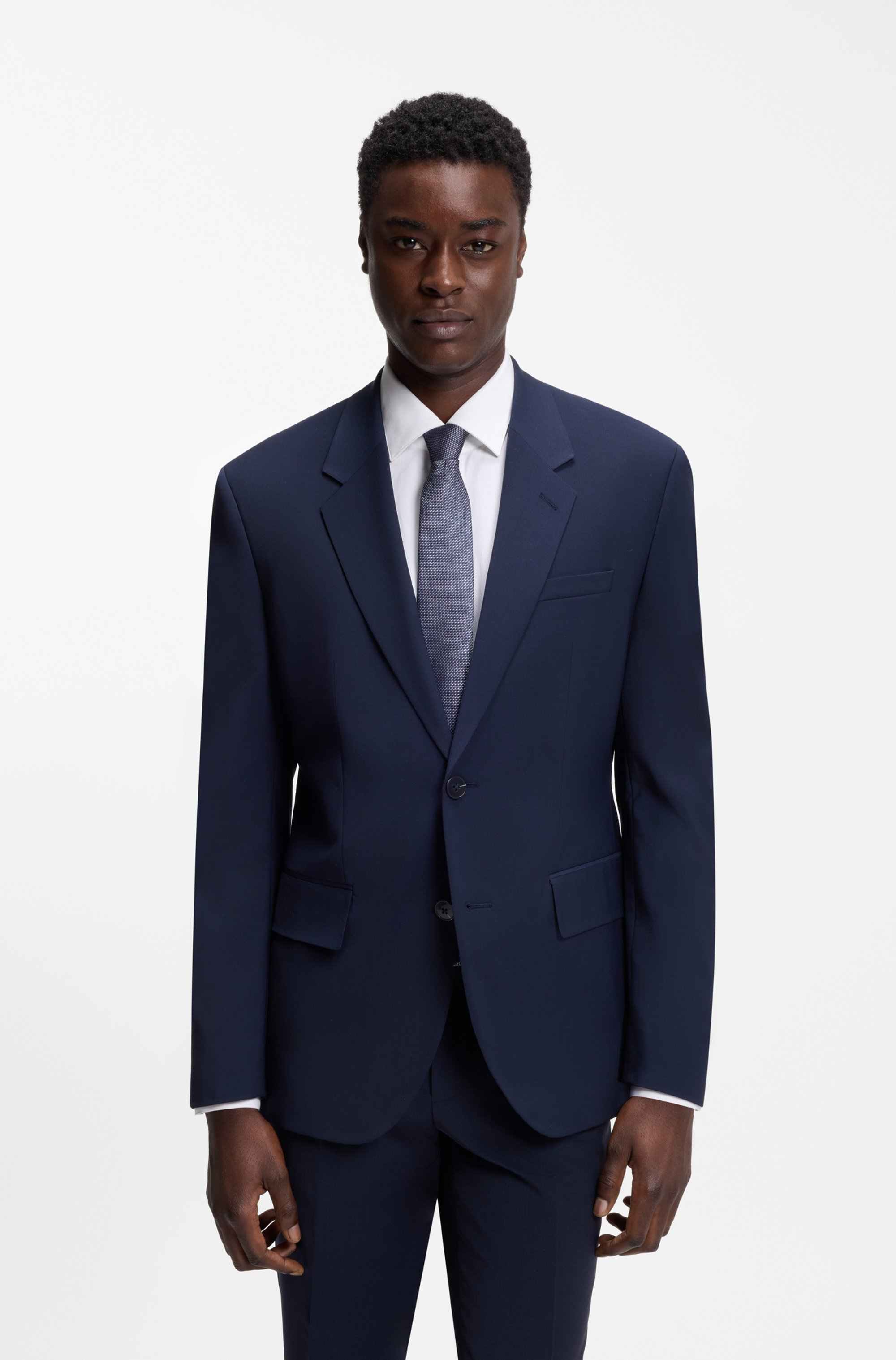 Silk tie with jacquard-woven pattern