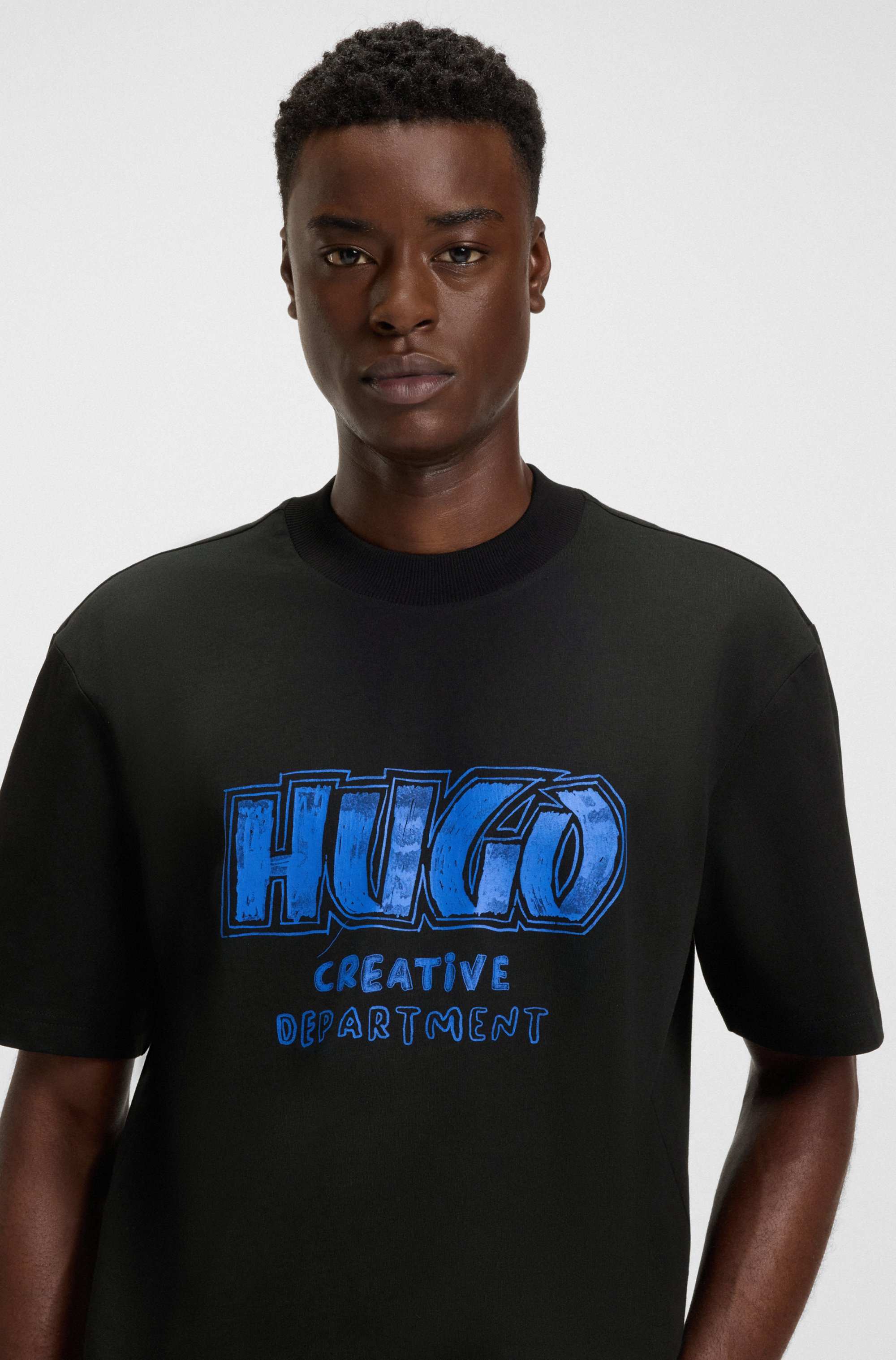 Logo-graphic T-shirt in cotton jersey