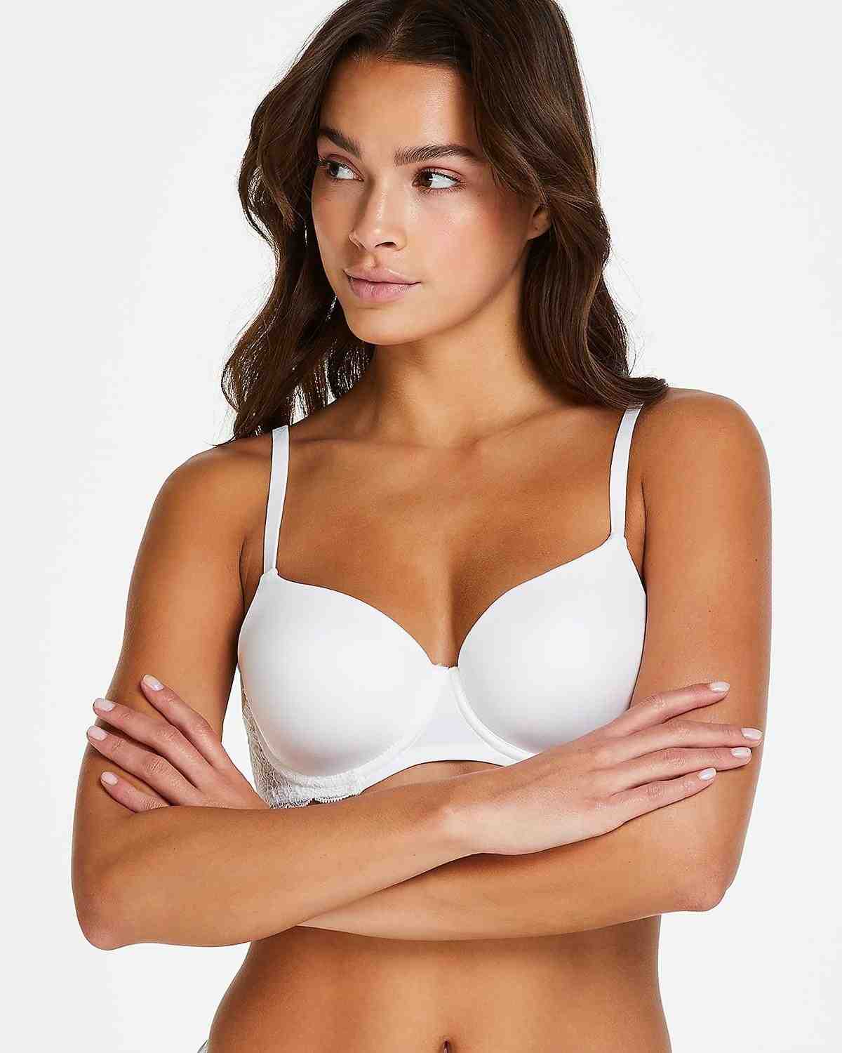 White Angie Padded Underwired Bra
