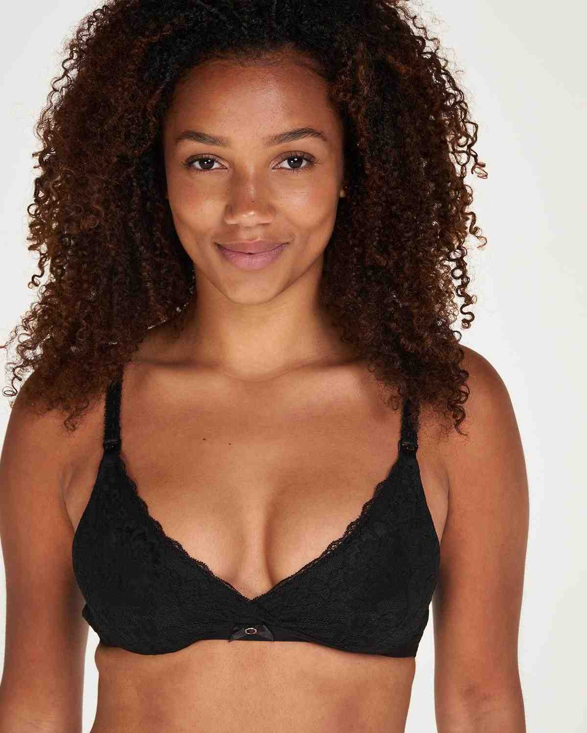 Black Liz Non Padded Nursing Bra