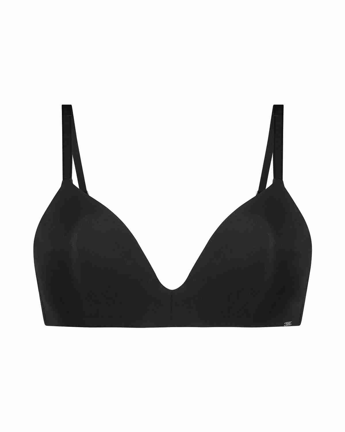 Black Mona padded non underwired bra