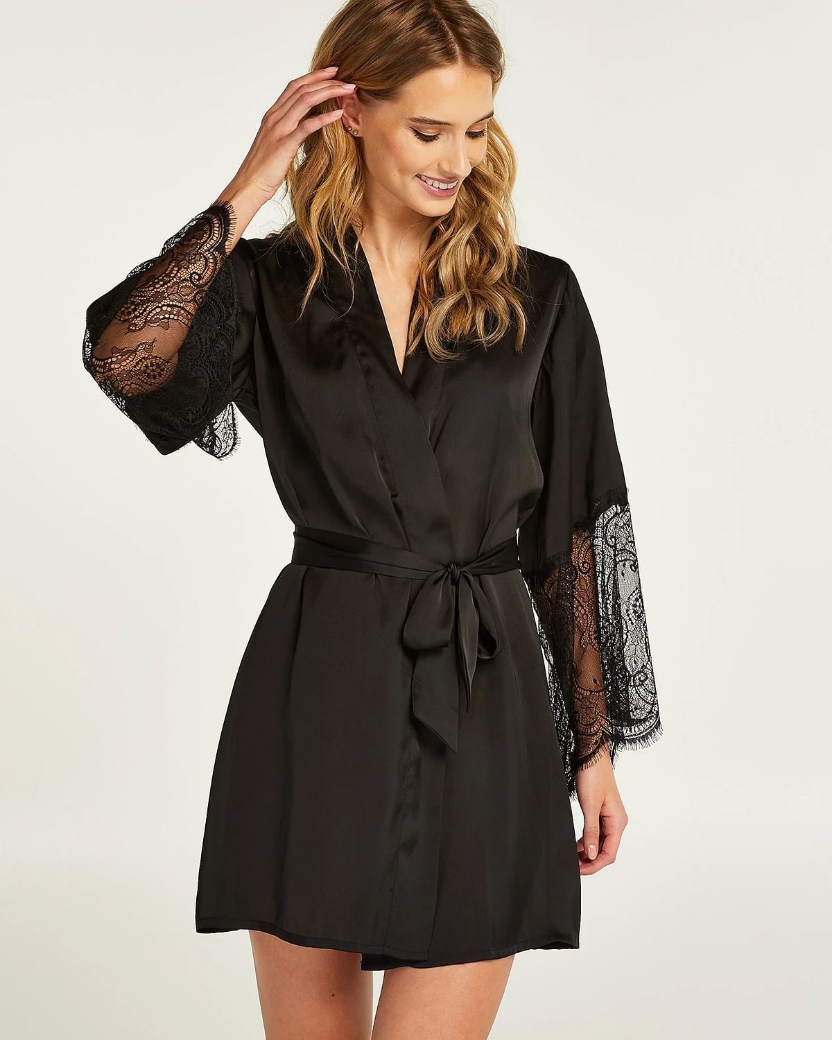 Kimono Satin Lace