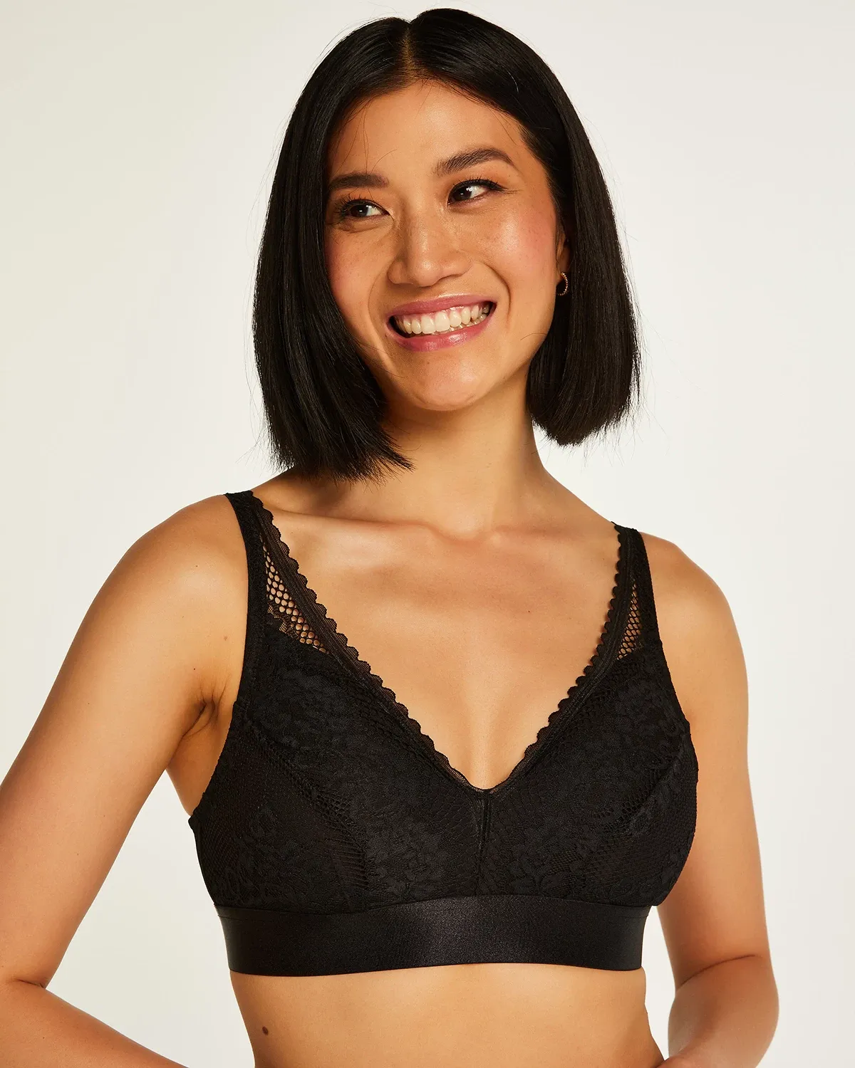 Black Morgan prosthetic underwireless bra