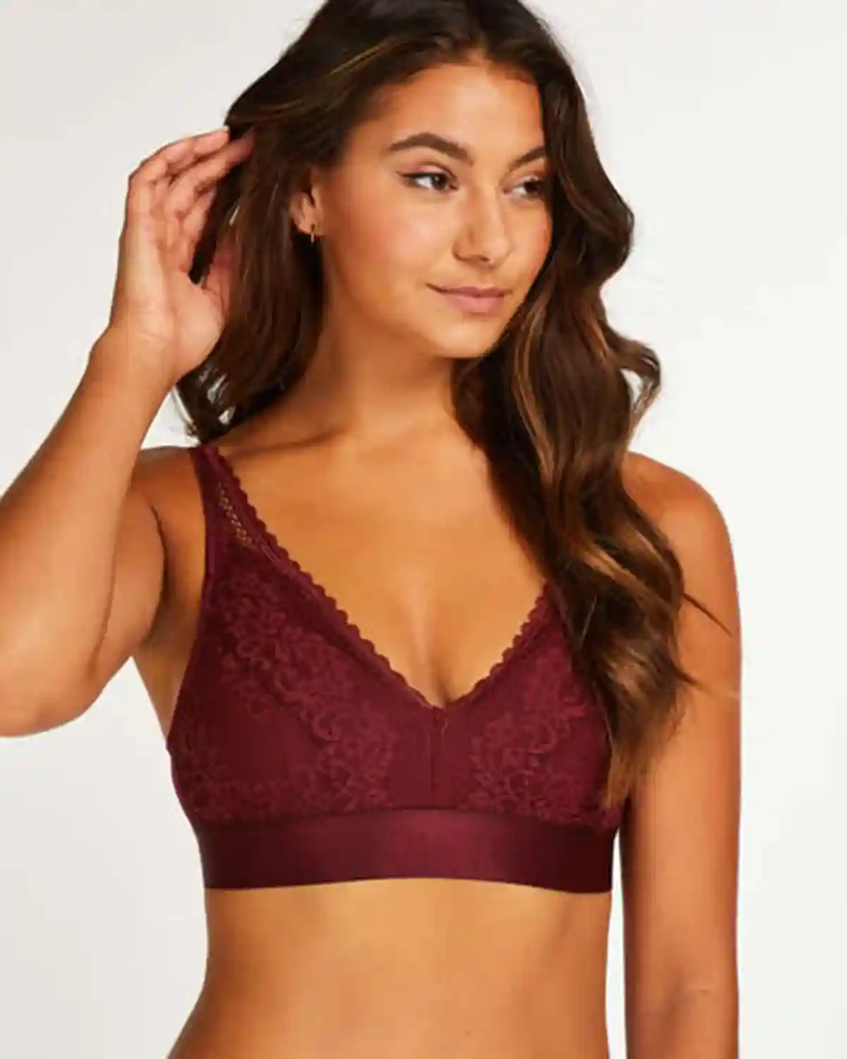 Maroon Morgan Prosthetic Underwireless Bra