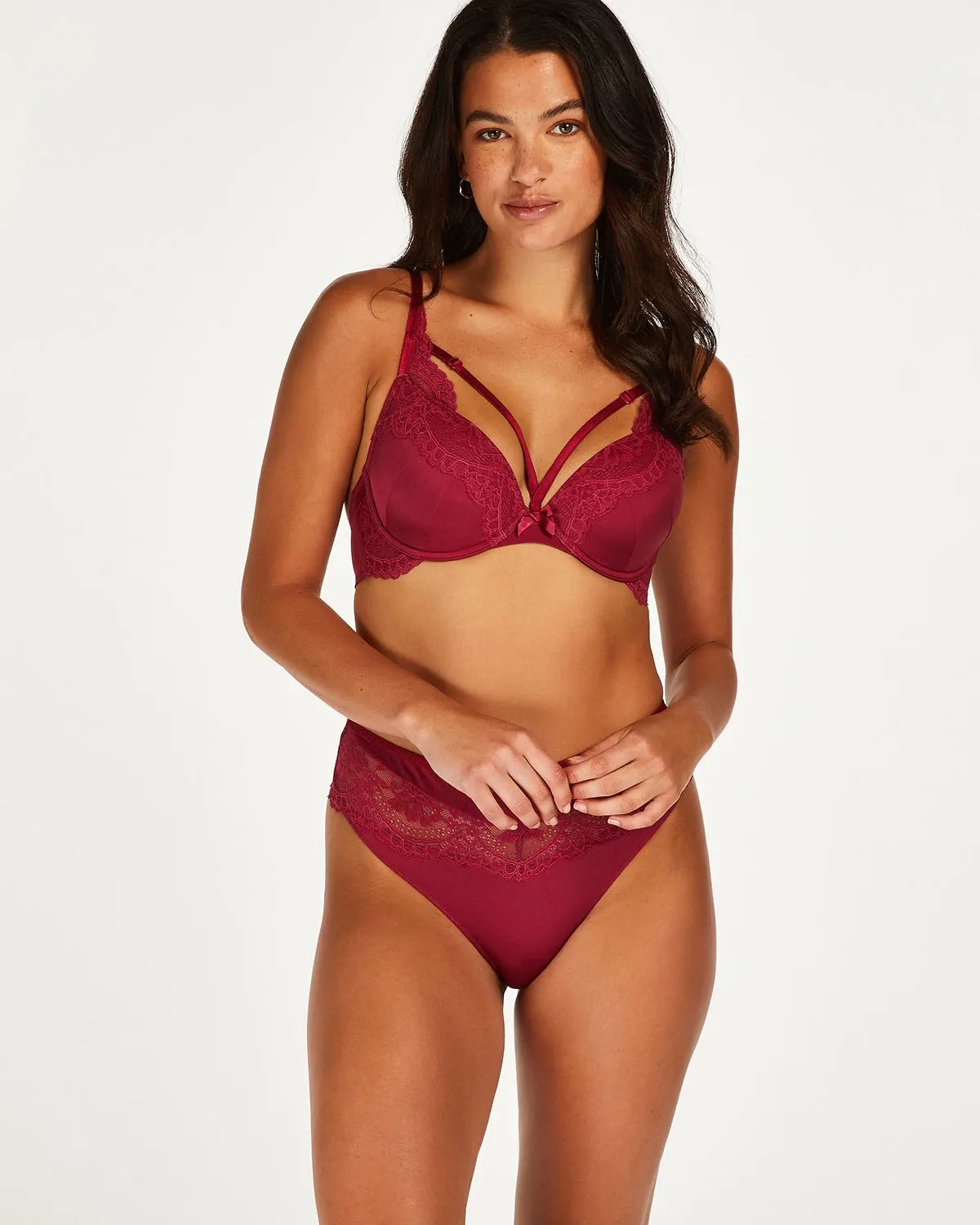 Red Georgia High Thong