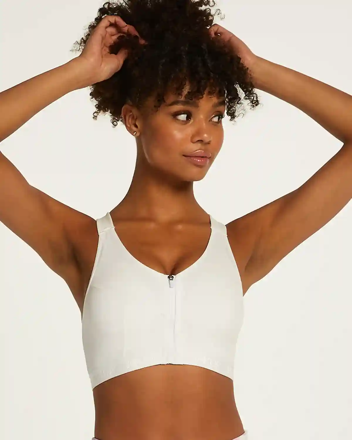 White HKMX Sports bra The Pro Level 3