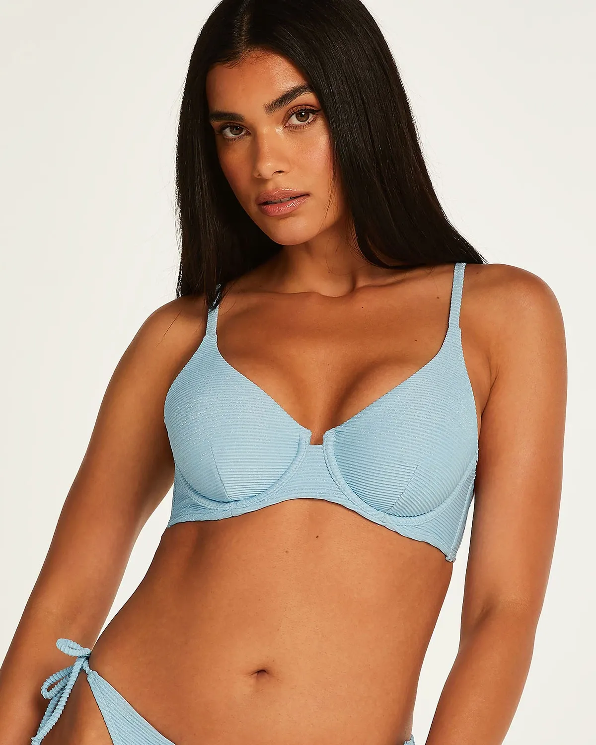 Blue Bali Non Padded Underwired Bikini Top