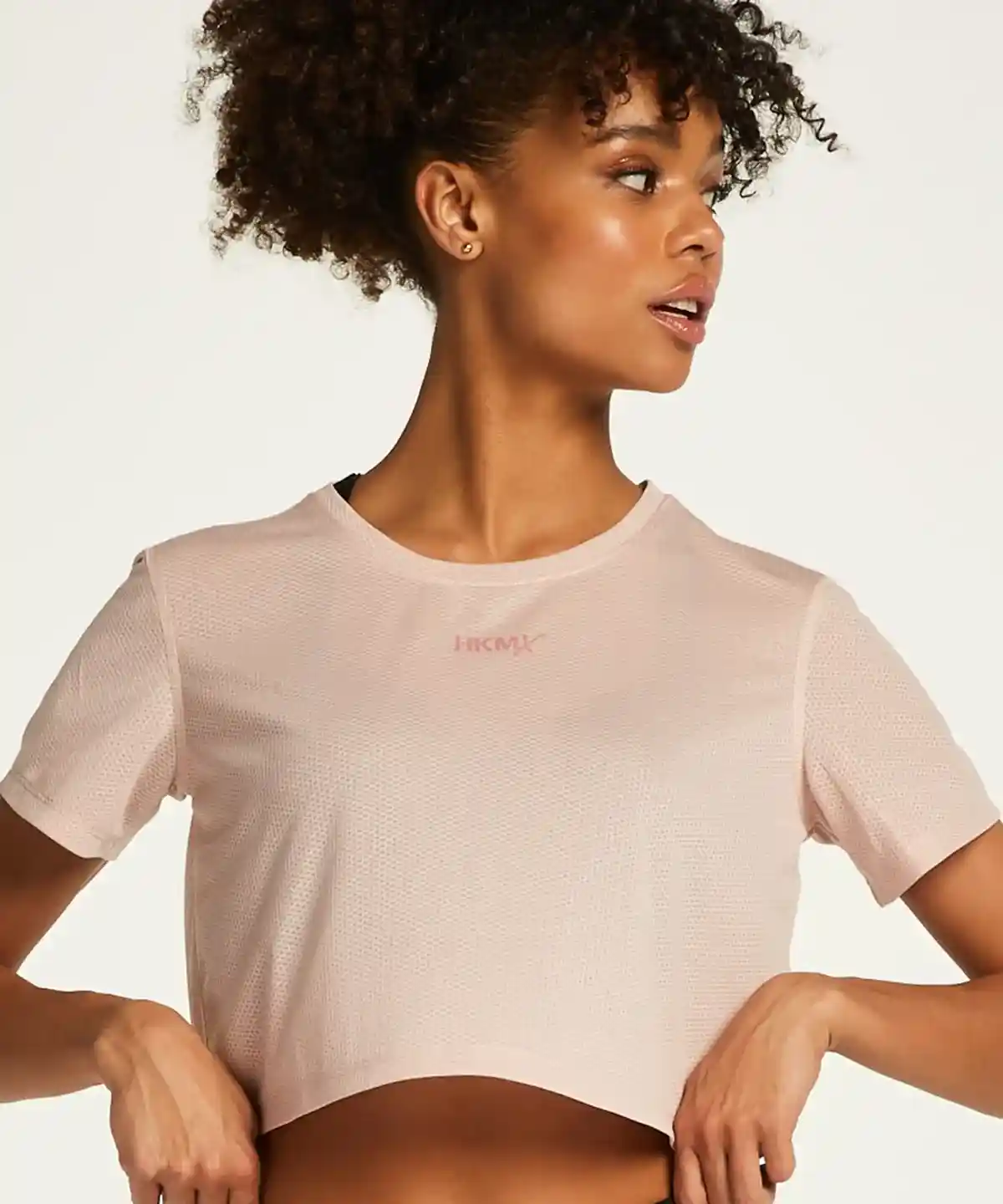Pink HKMX Mesh Crop Top