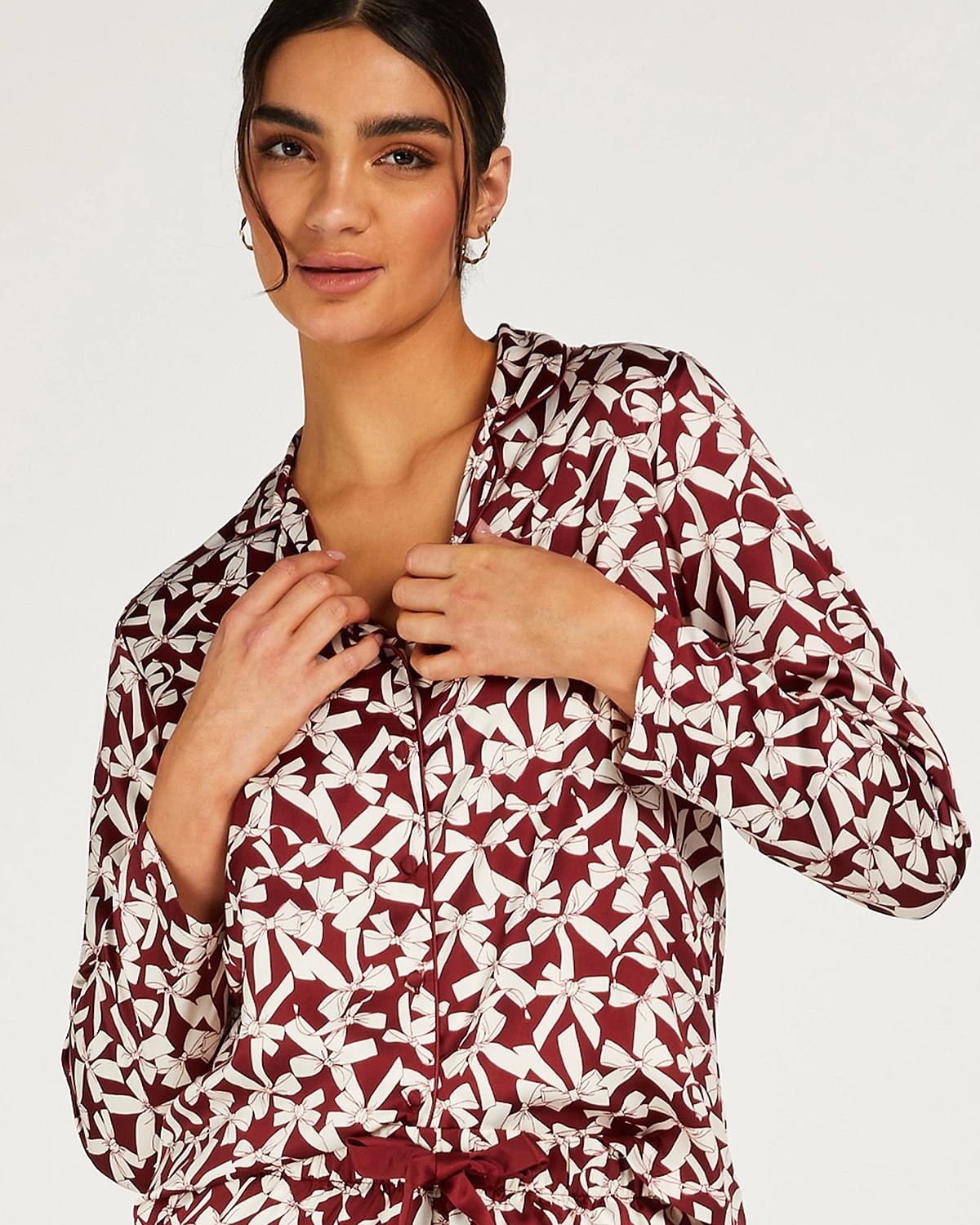 Satin Long-Sleeved Jacket