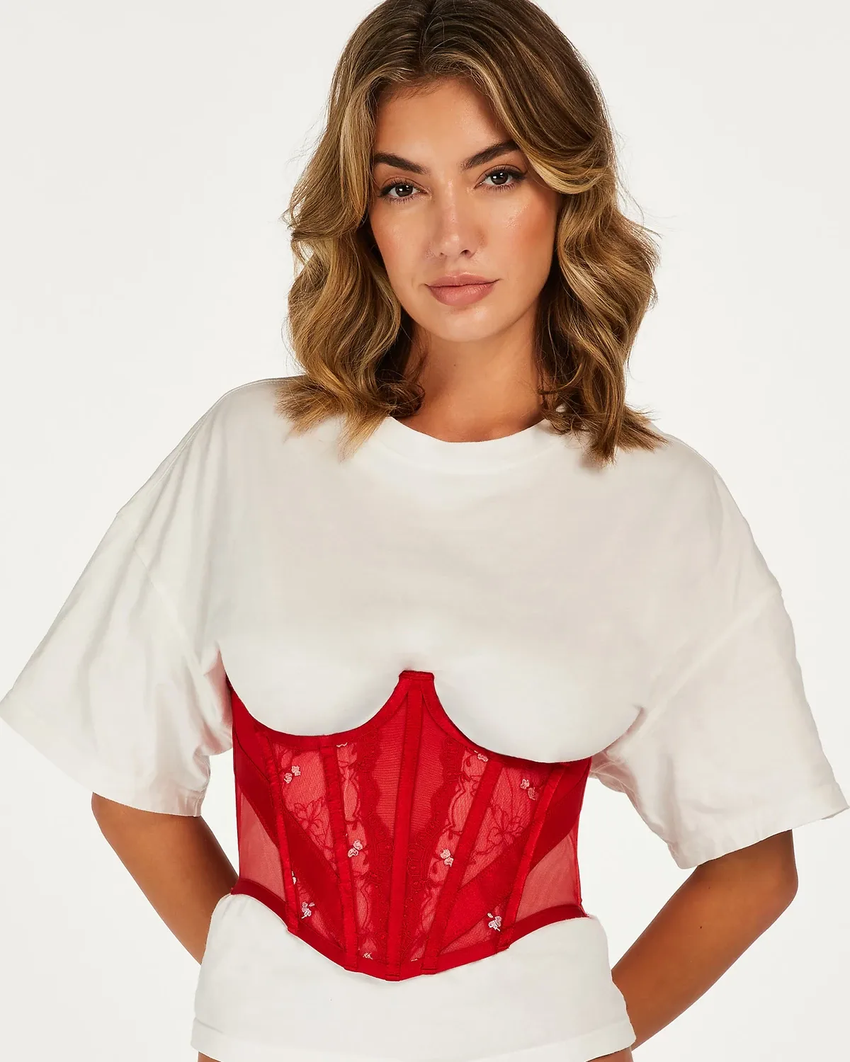 Red Violet Cupless Bustier