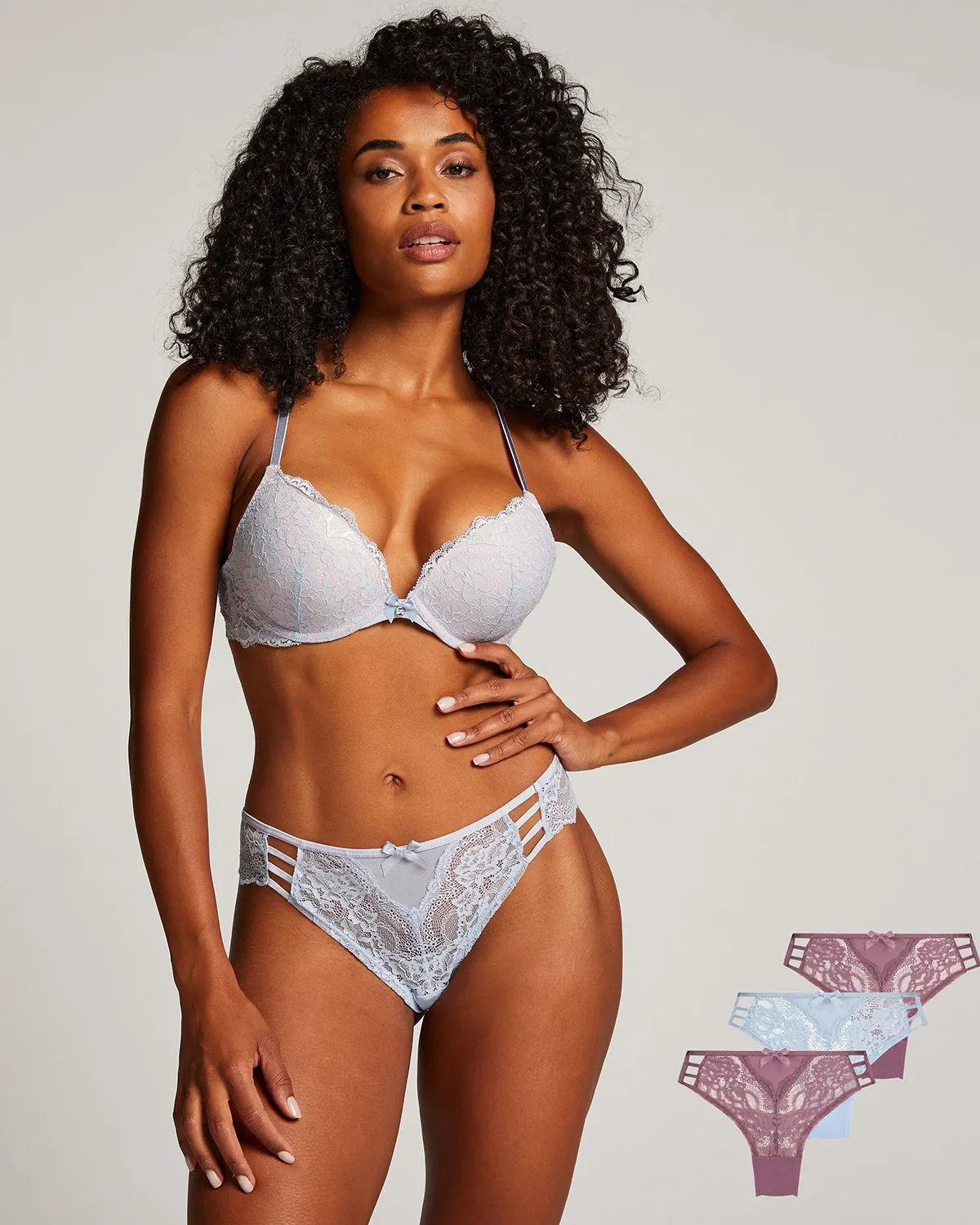 Purple 3 Pack Belle HL Bras