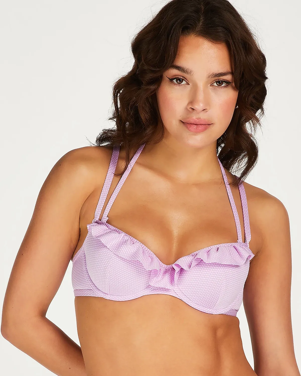 Purple Seia Padded Underwired Bikini Top