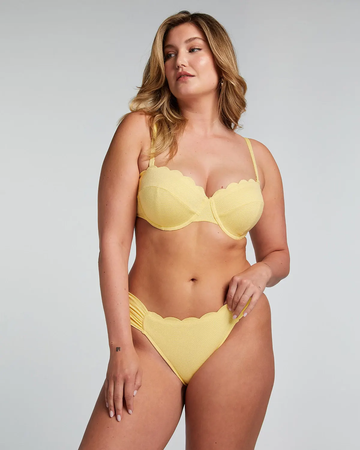 Yellow Scallop Rio Bikini Bottoms