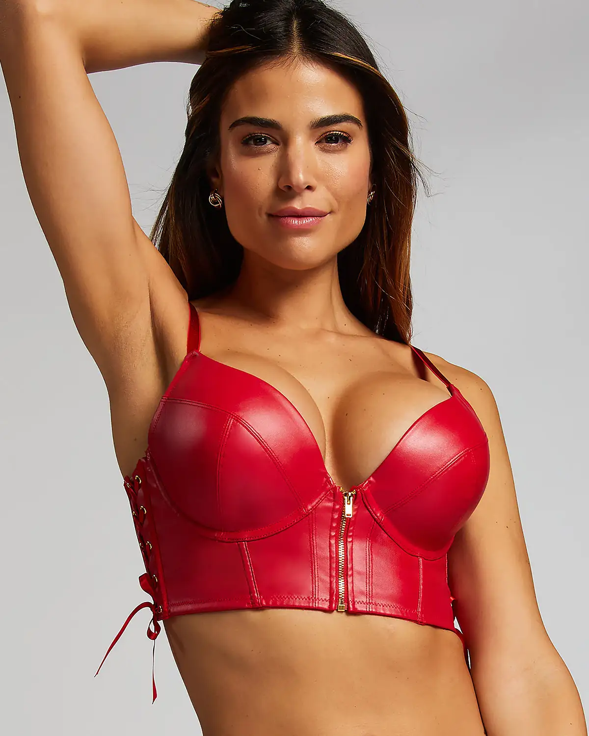 Red Manu Padded Push up Underwired Bra