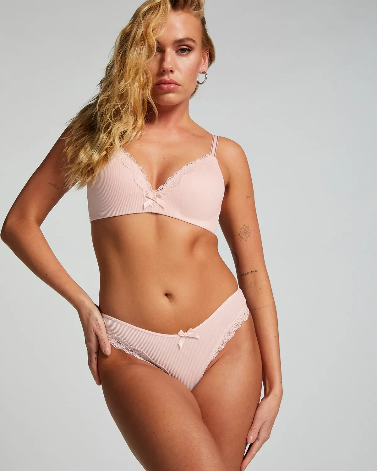 Pink Lola Padded Non Wired Bra