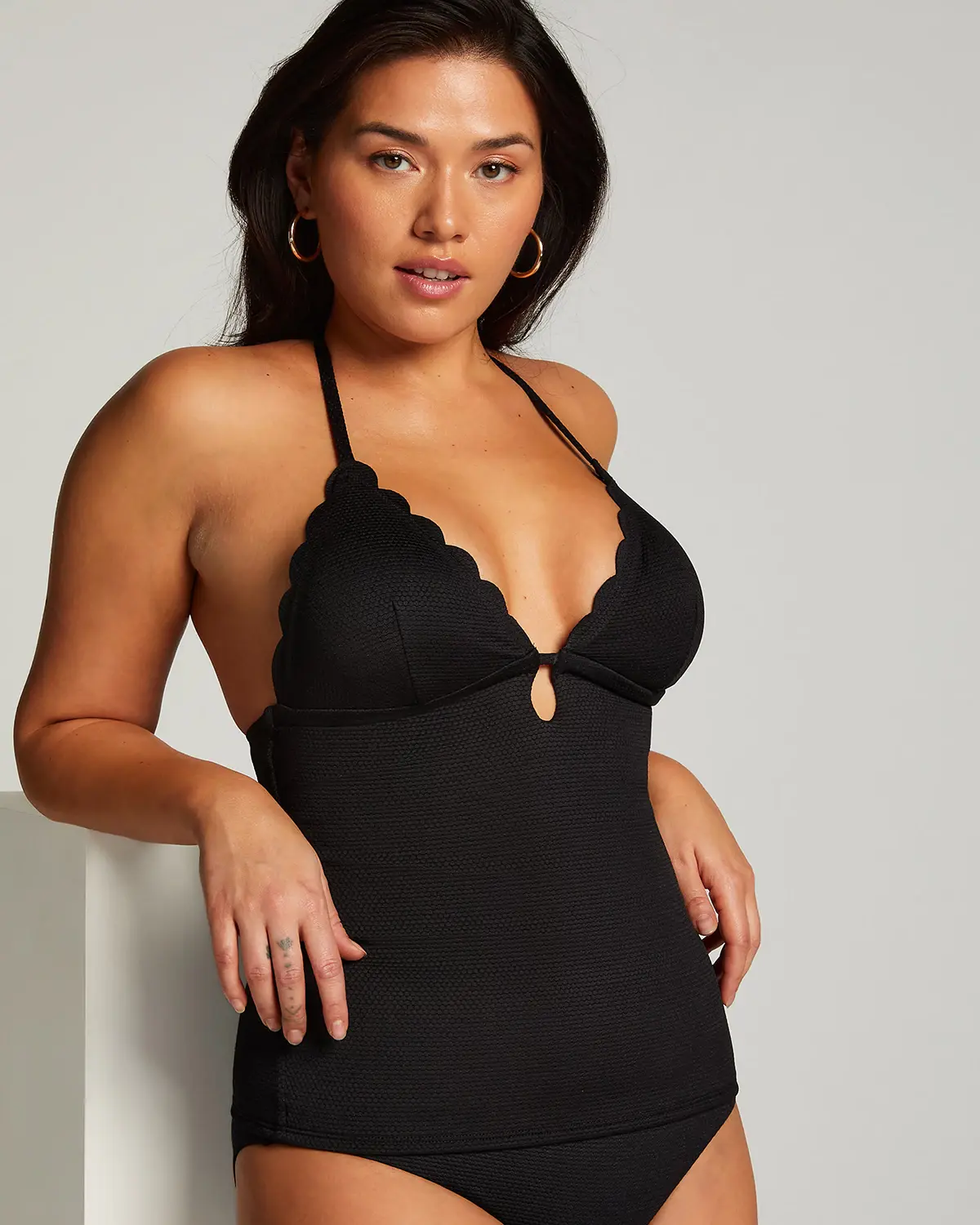 Black Shaping Tankini