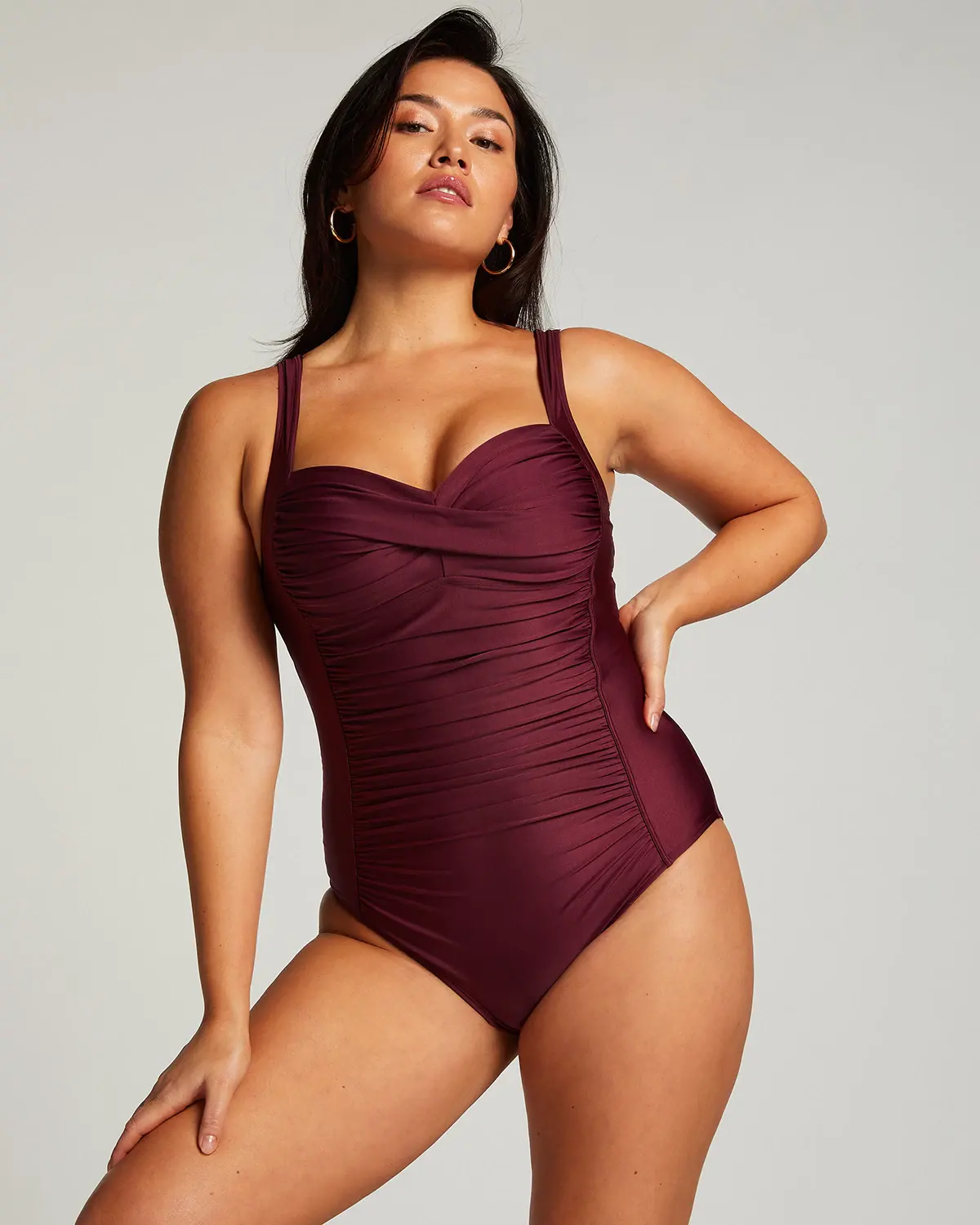 Maroon Shaping Swimsuit