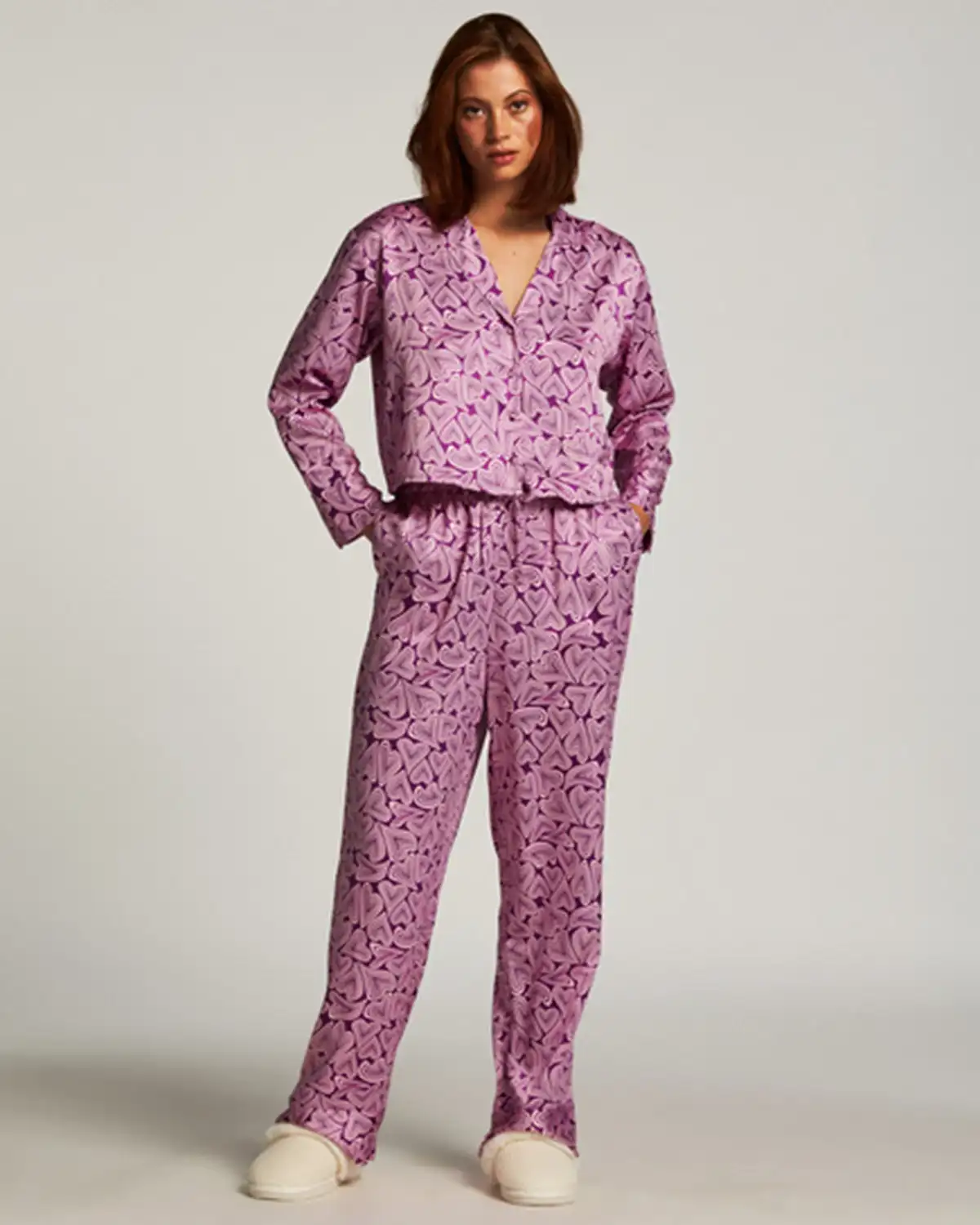 Purple Satin Trousers