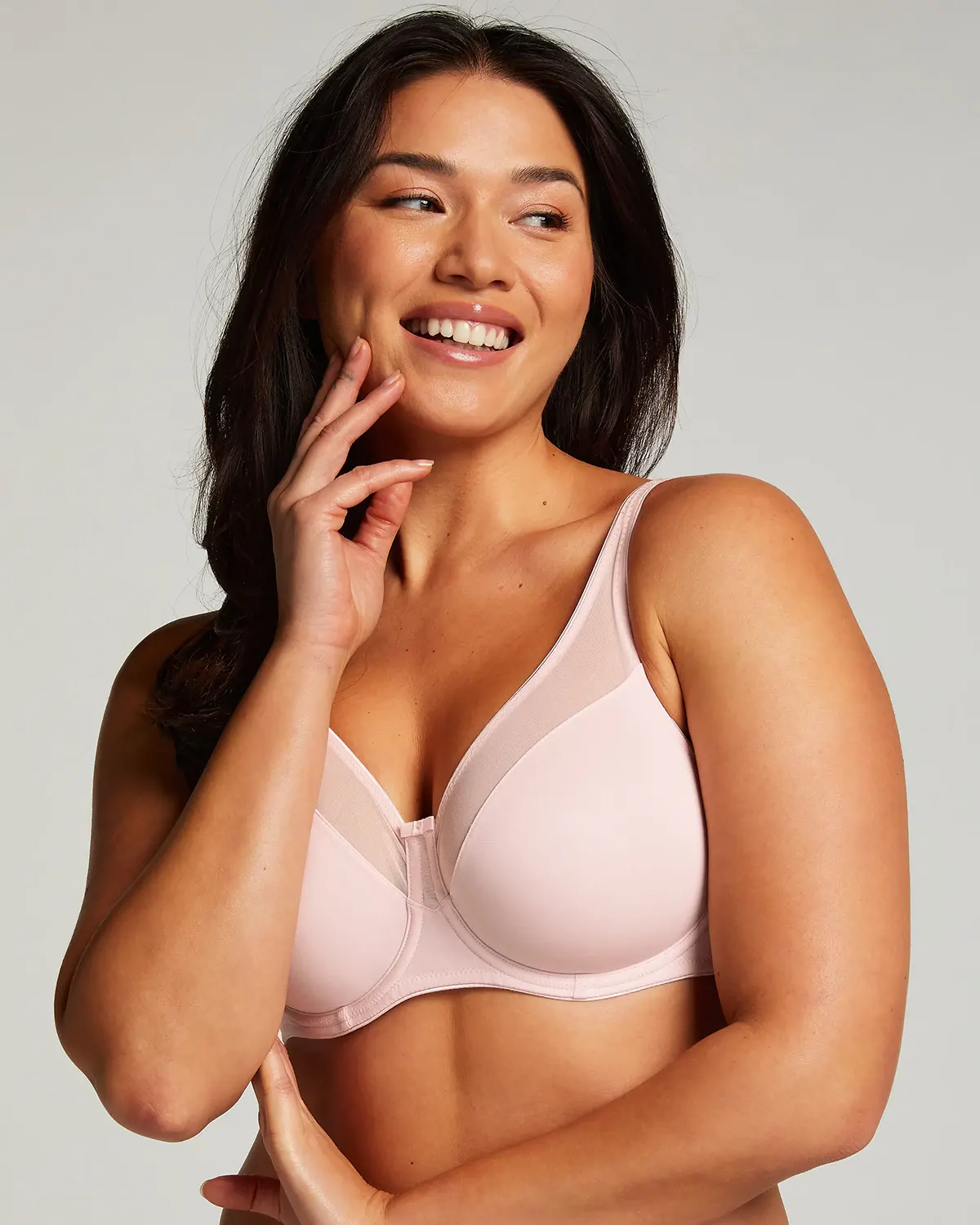 Pink Nina Non Padded Underwired Minimizer Bra