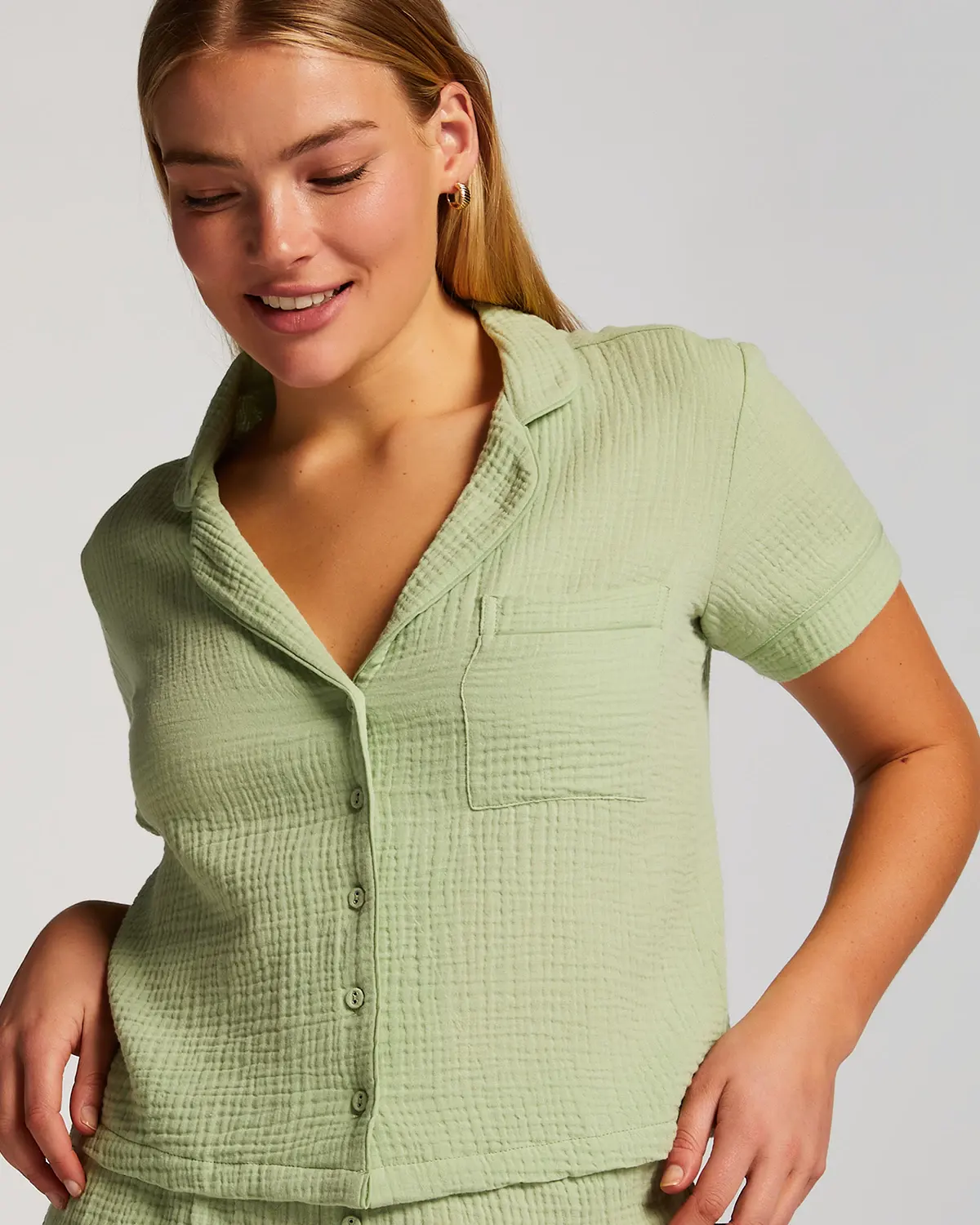 Green Pyjama Top