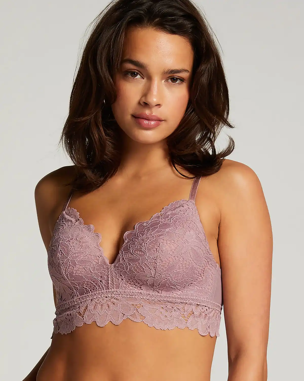 Purple Shiloh Padded Longline Non Underwired Bra