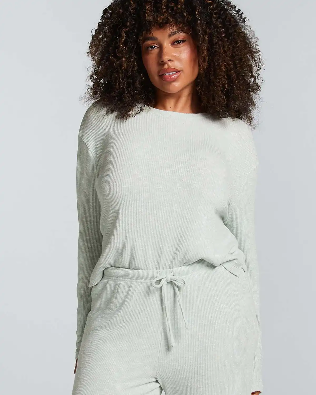 Green Long-Sleeved Pyjama Top