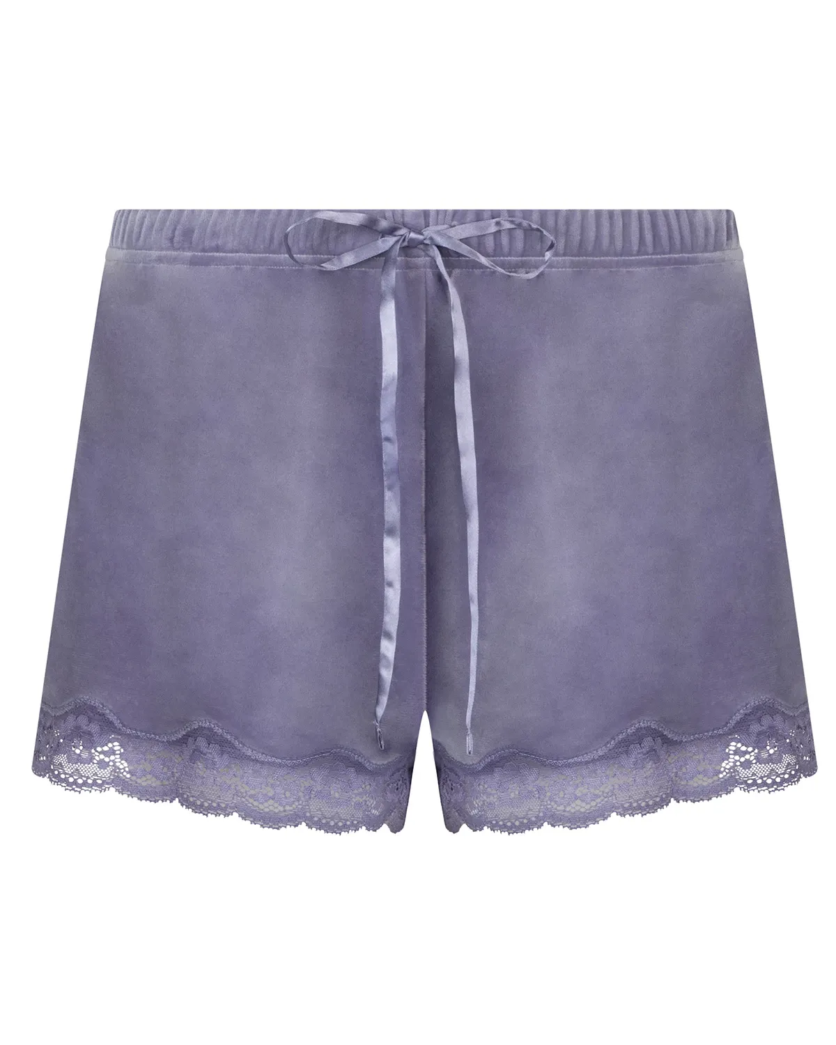 Purple Velvet lace shorts