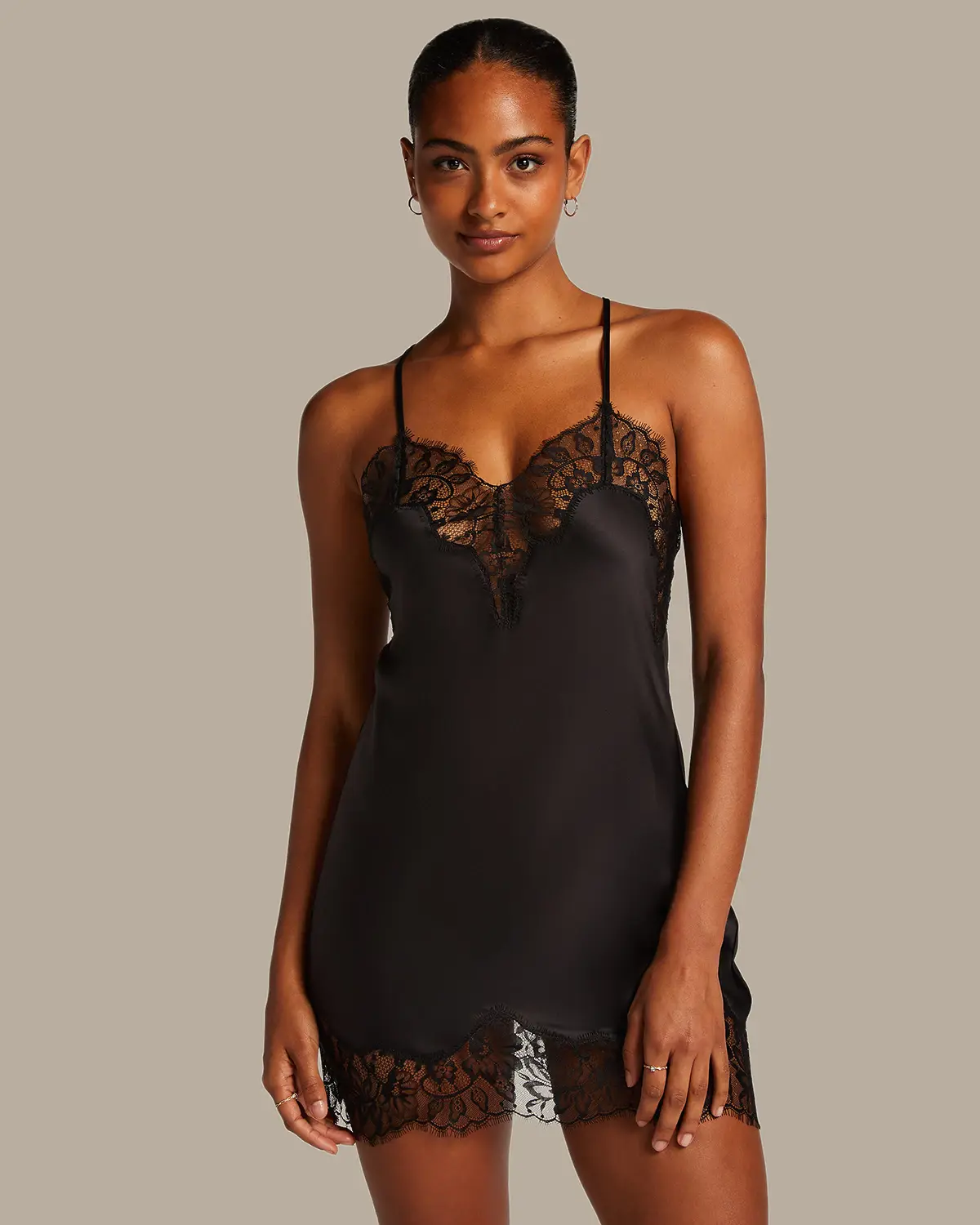 Black Valerie Slipdress