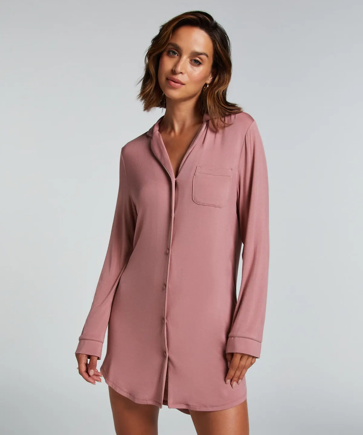 Pink Essential Jersey Shirtdress