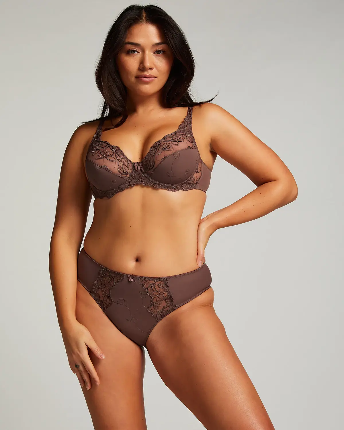 Brown Diva high knickers