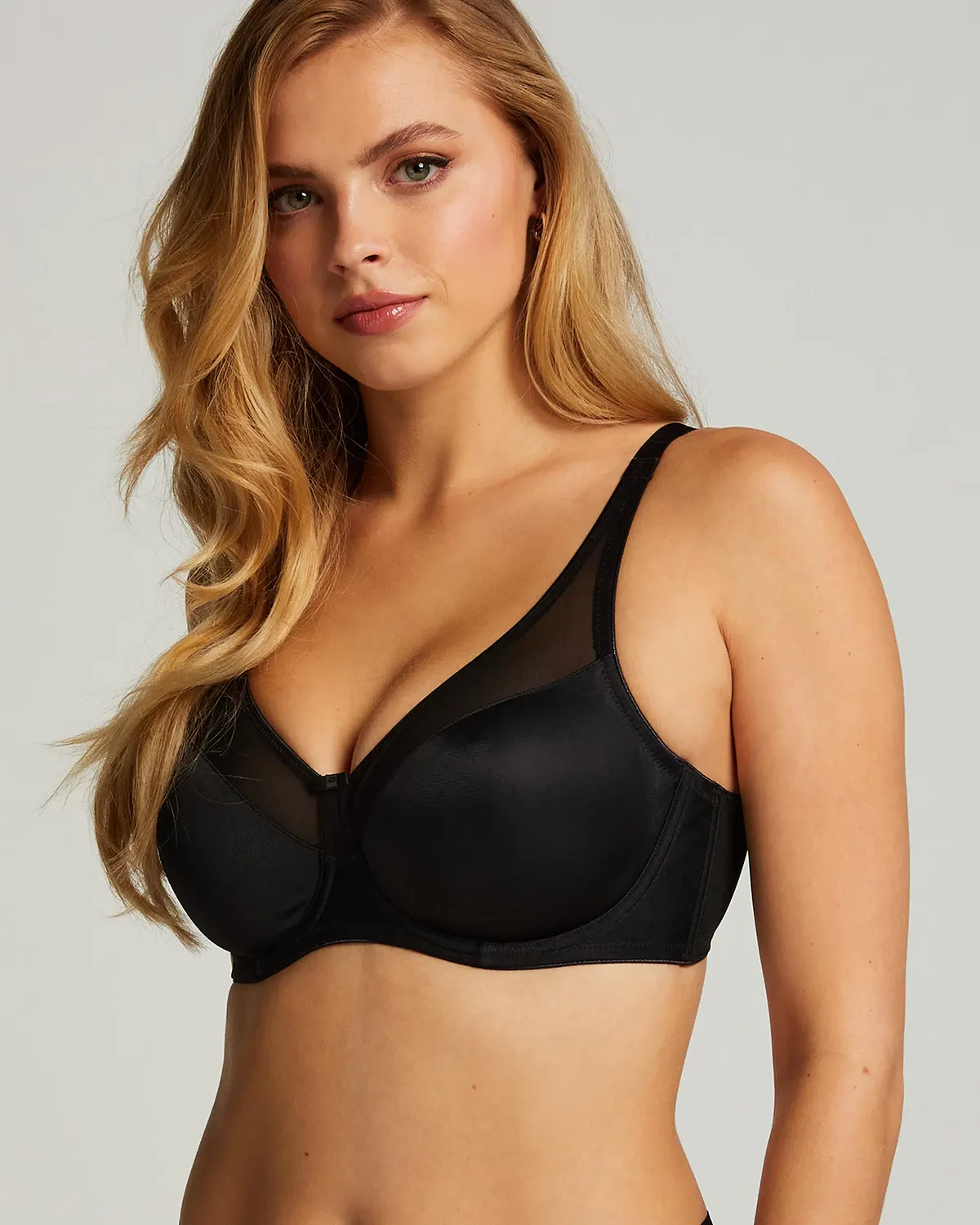 Black Nina Non-Padded Underwired Minimizer Bra