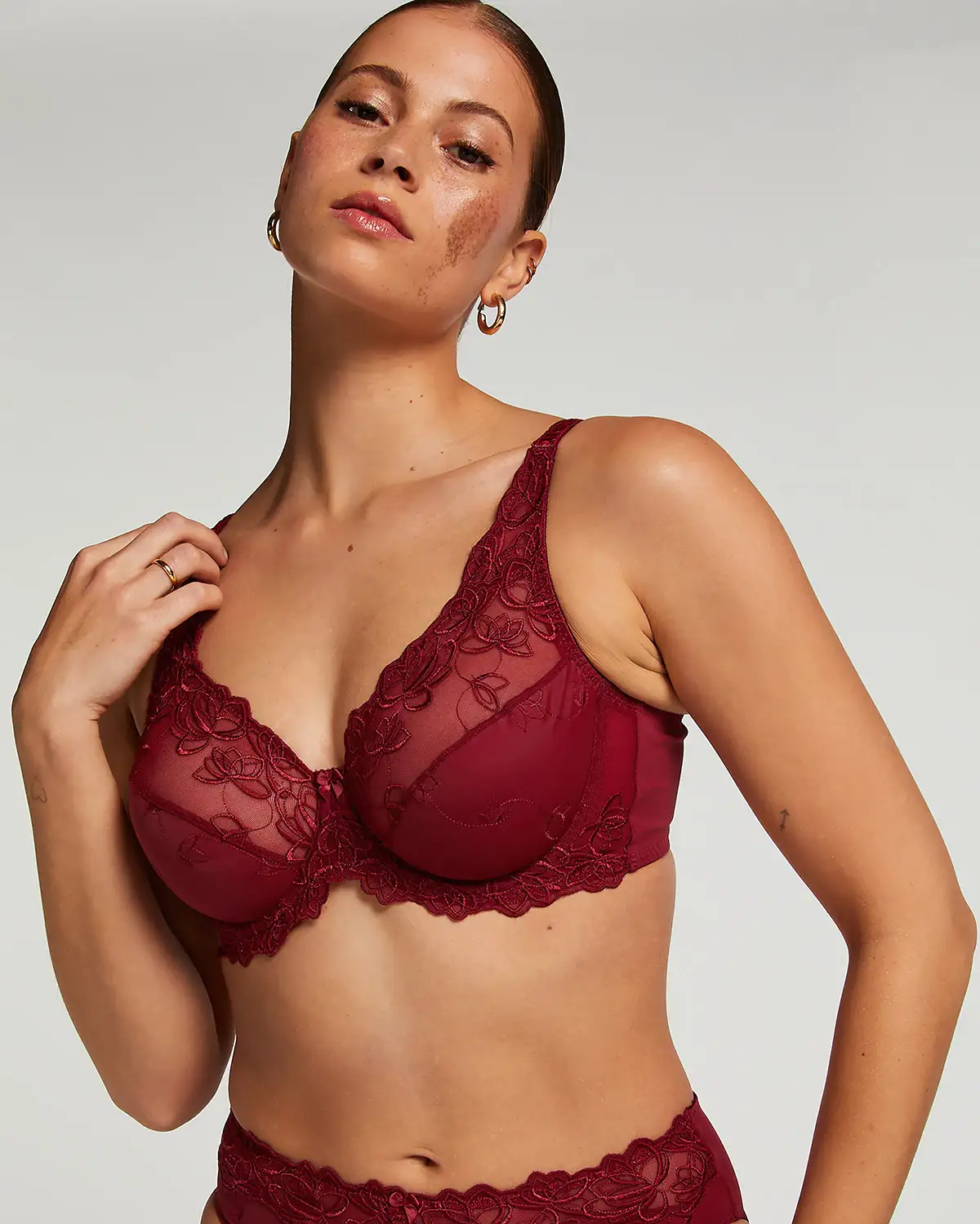 Red Diva Non-Padded Underwired Bra
