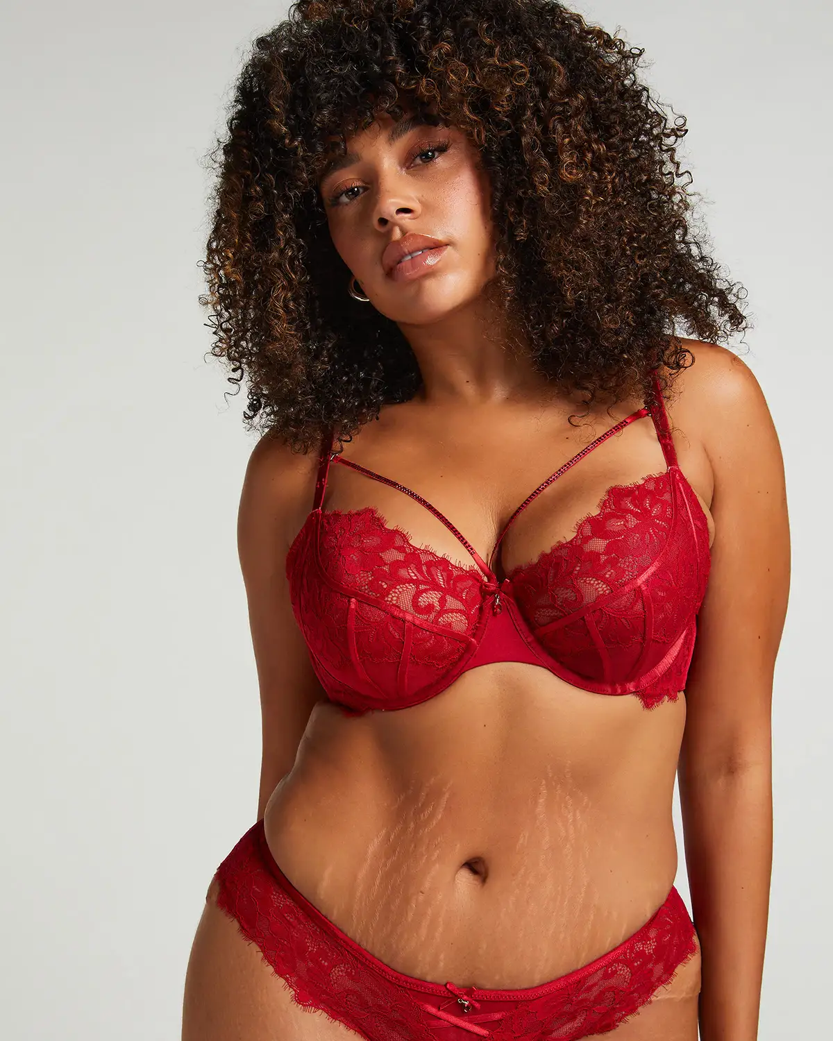 Red Charlotta Non-Padded Underwired Bra