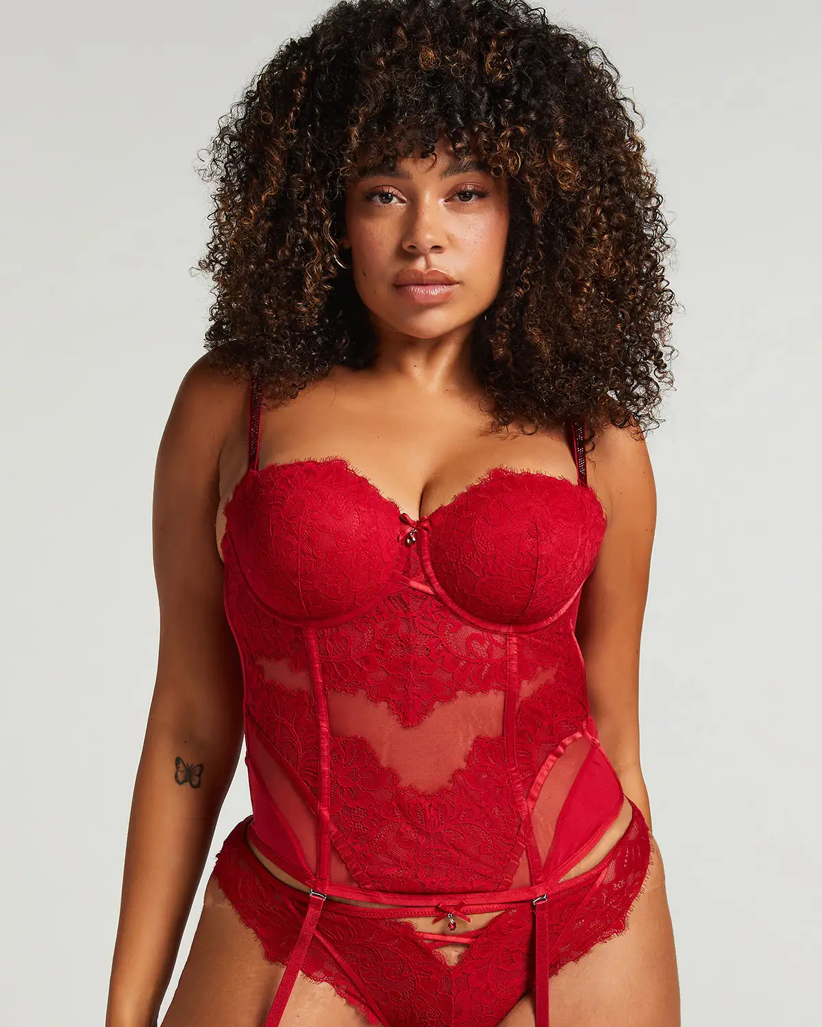 Red Charlotta Bustier