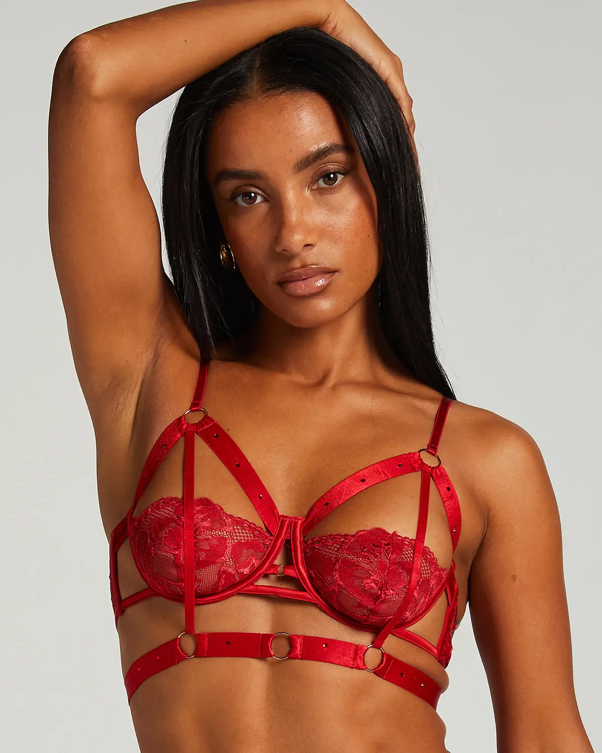 Red Jacky Non-Padded Underwired Bra