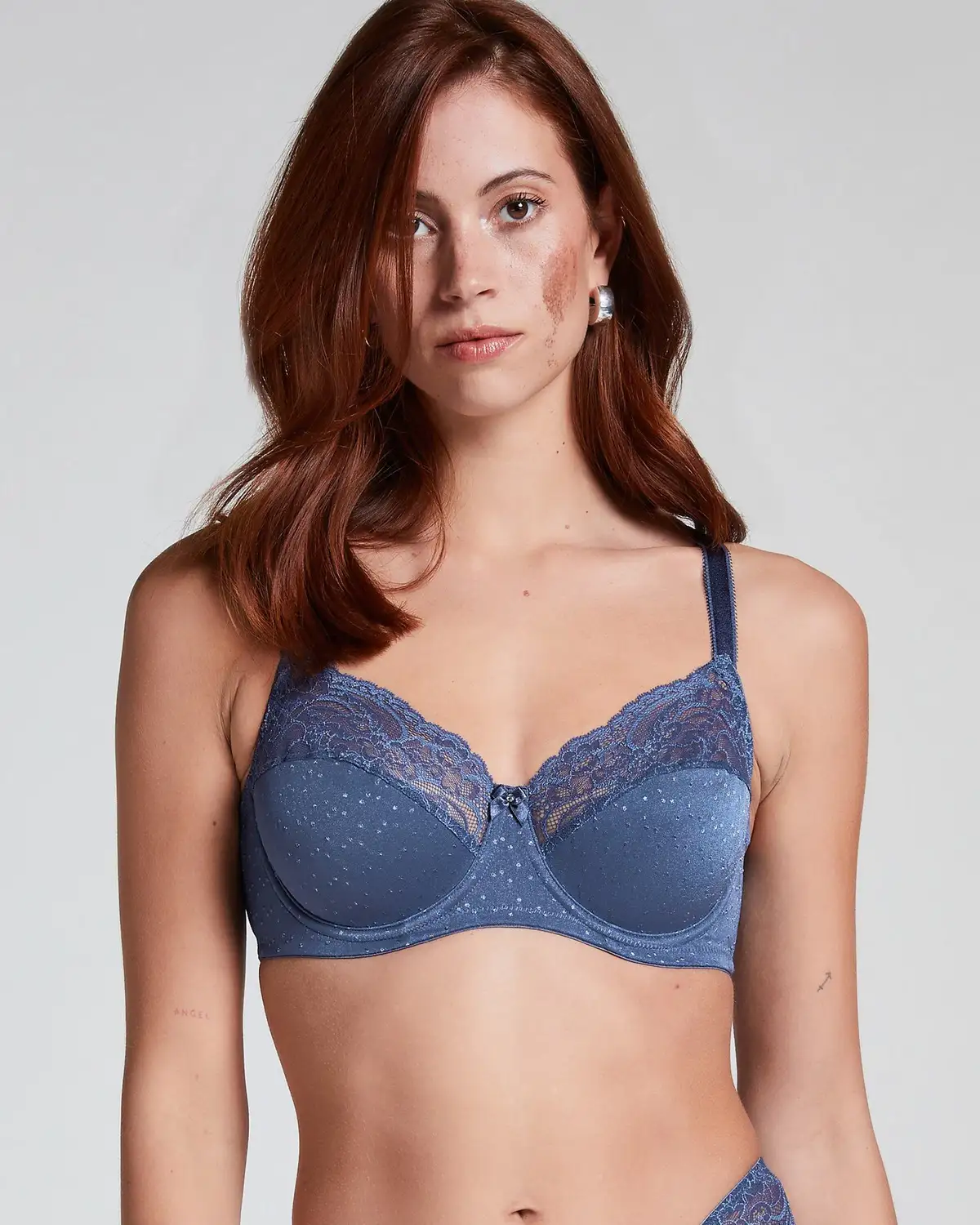Blue Sophie Non-Padded Underwired Bra