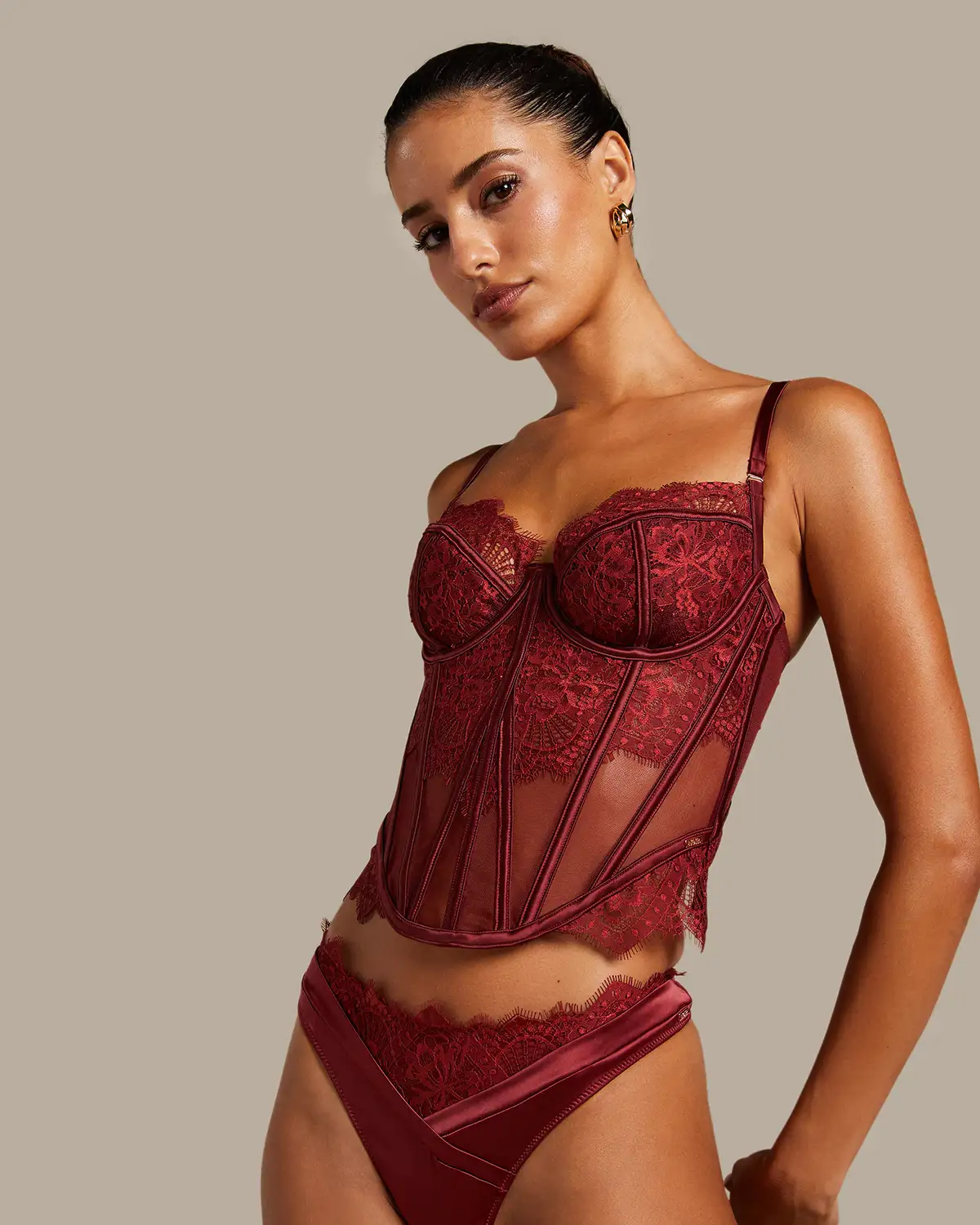Red Zoe Bustier